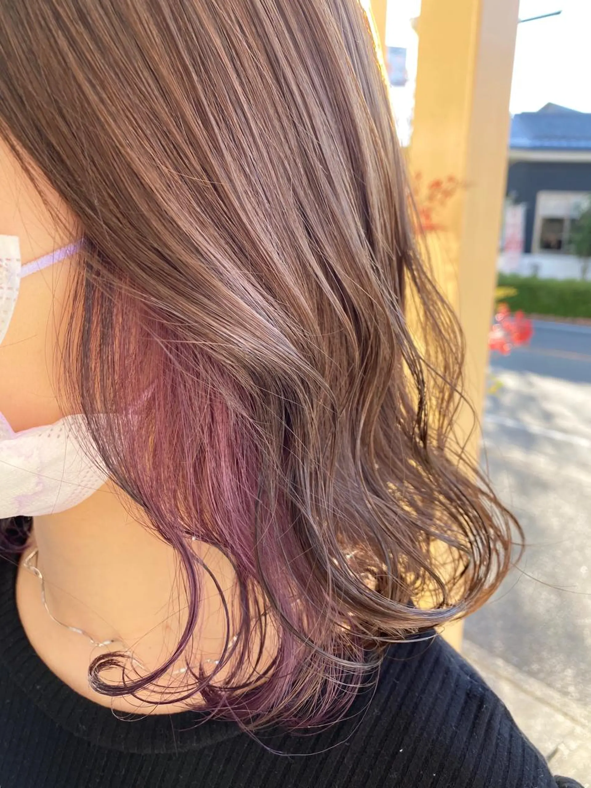 ミディアム カラー Gain池下 レディースのヘアスタイル