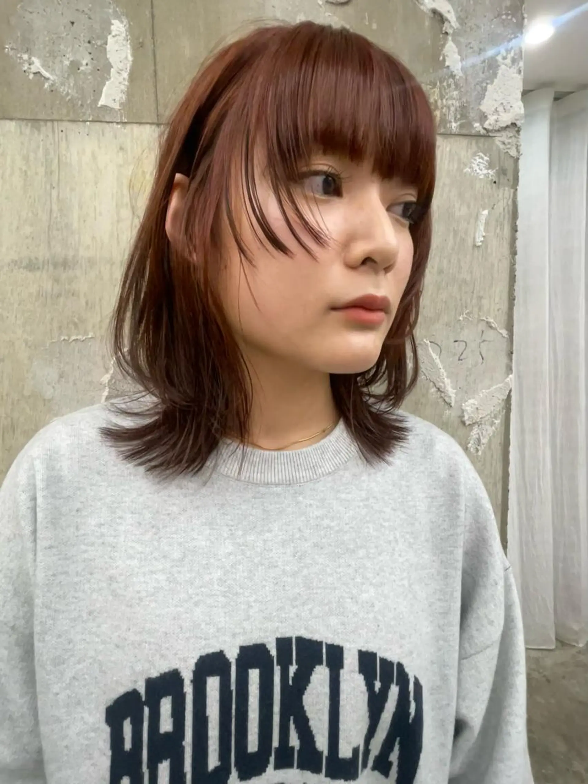 ミディアム カット ヘアカラー 垢抜けボブ/SAHO /OAK溝の口のヘアスタイル