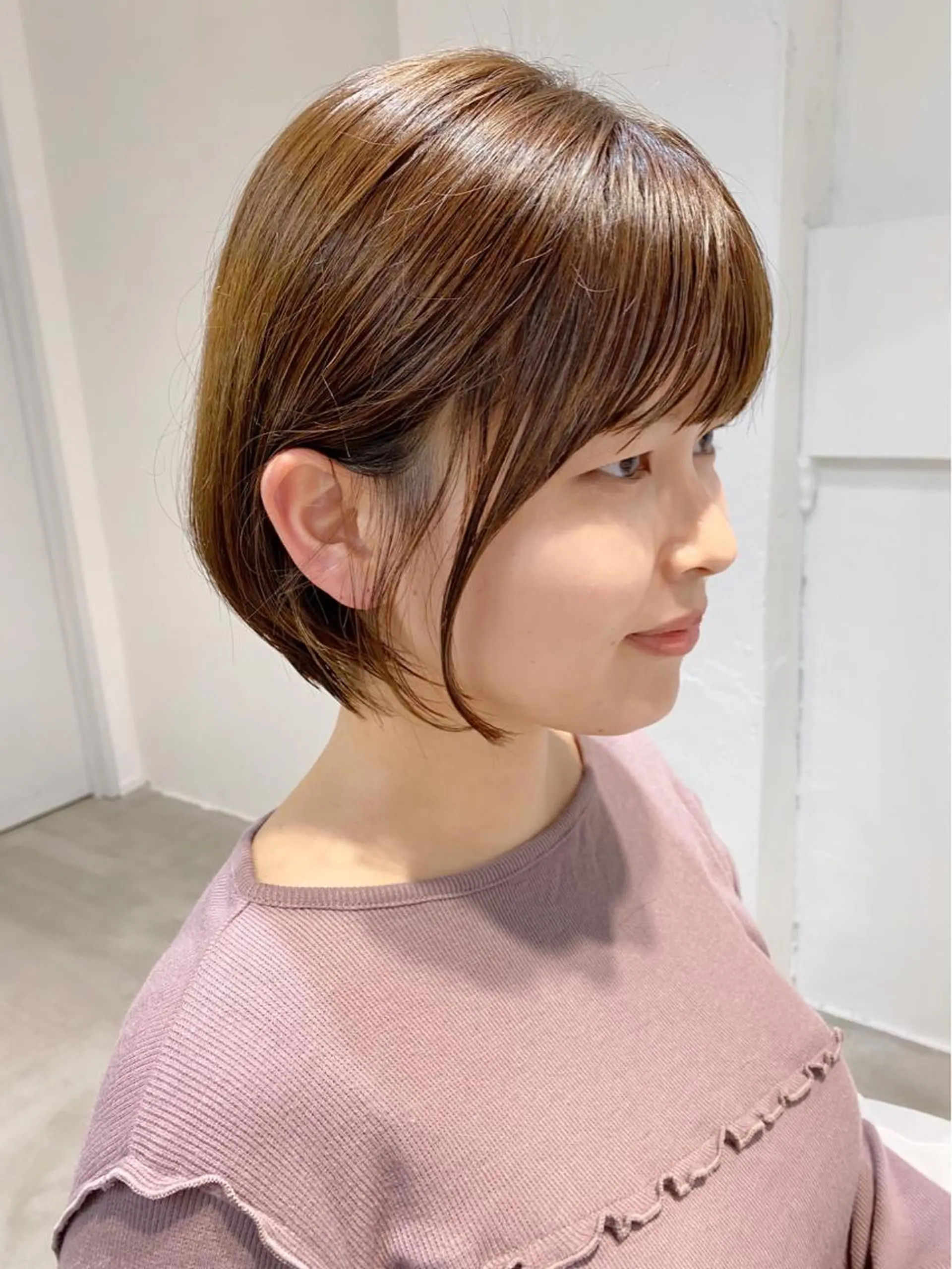 ショート ショートボブ ミストバング ボブ ショートヘア 小顔カット レイヤーカットのプロ 大人ヘア宮森貴志のヘアスタイル