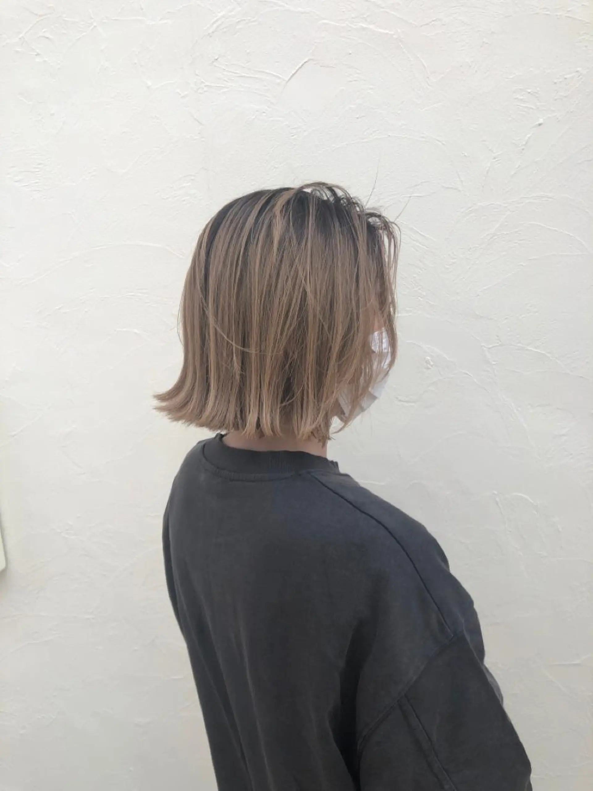 ミディアム 切りっぱなしボブ ボブ カット ヘアカラー トリートメント 【ツヤ髪美容師】 ツダケイスケのヘアスタイル