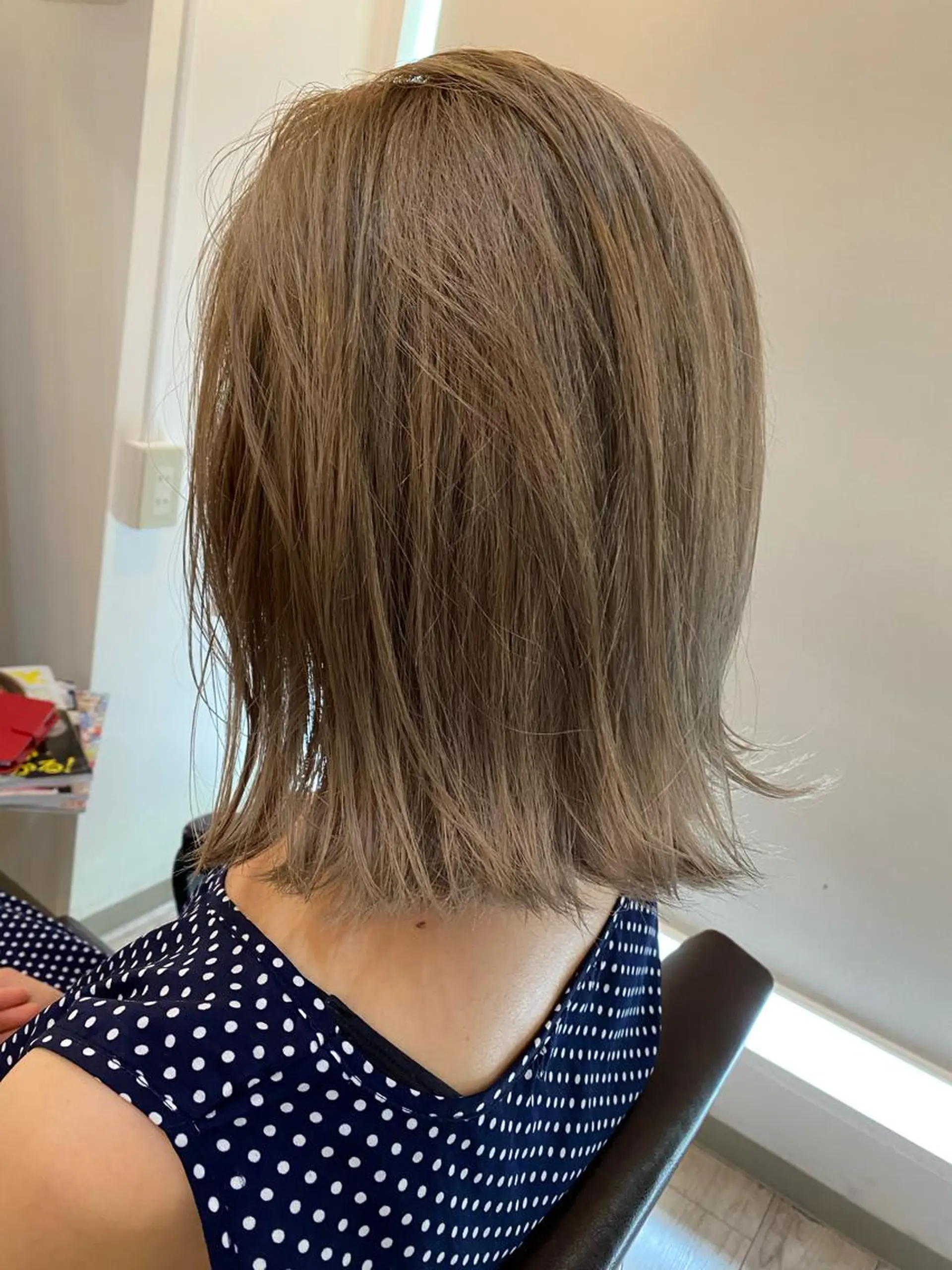 ミディアム カラー カット dude hair design.のヘアスタイル