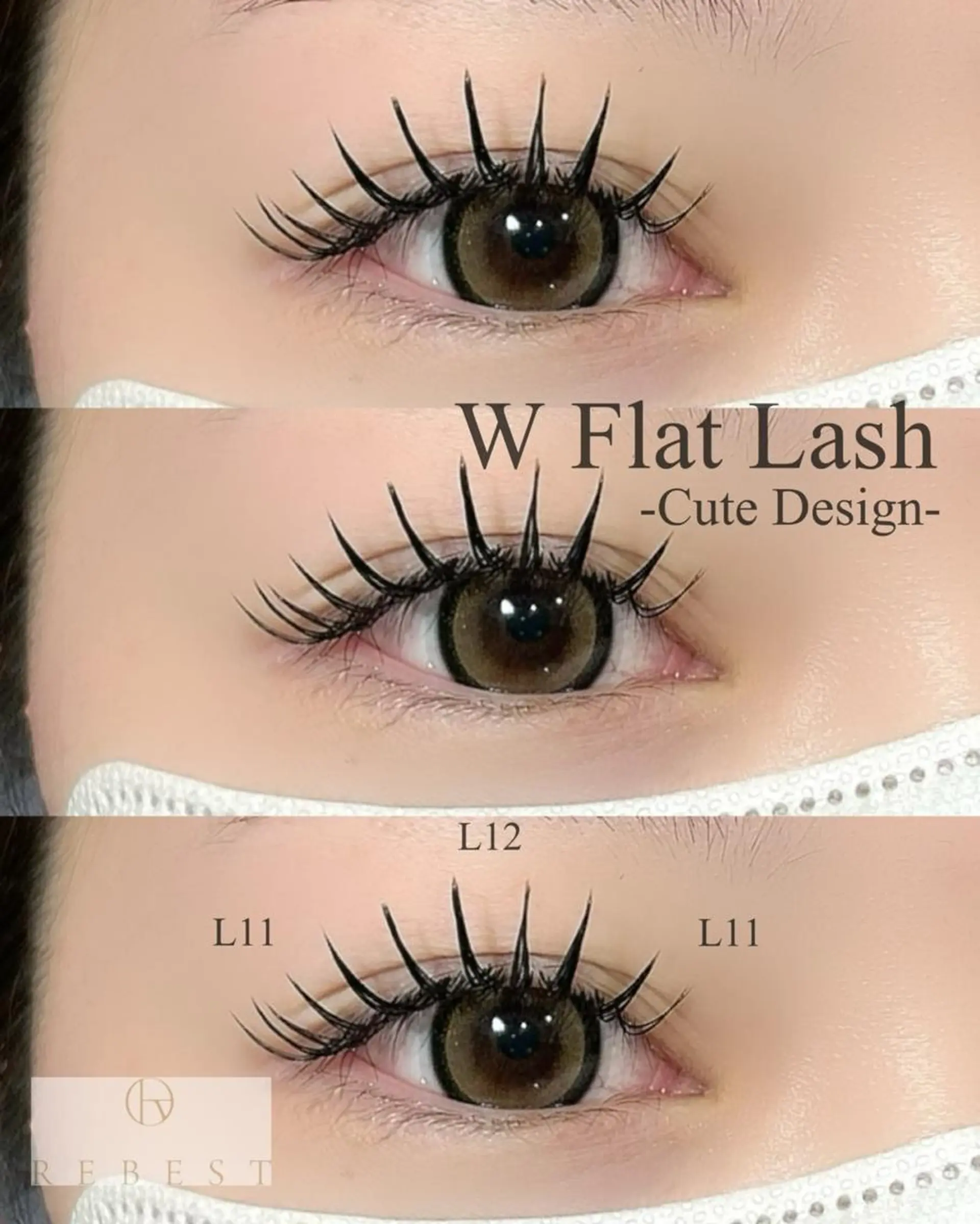 マツエク・マツパ ＲＥＢＥＳＴ ｅｙｅｌａｓｈのマツエク・マツパデザイン