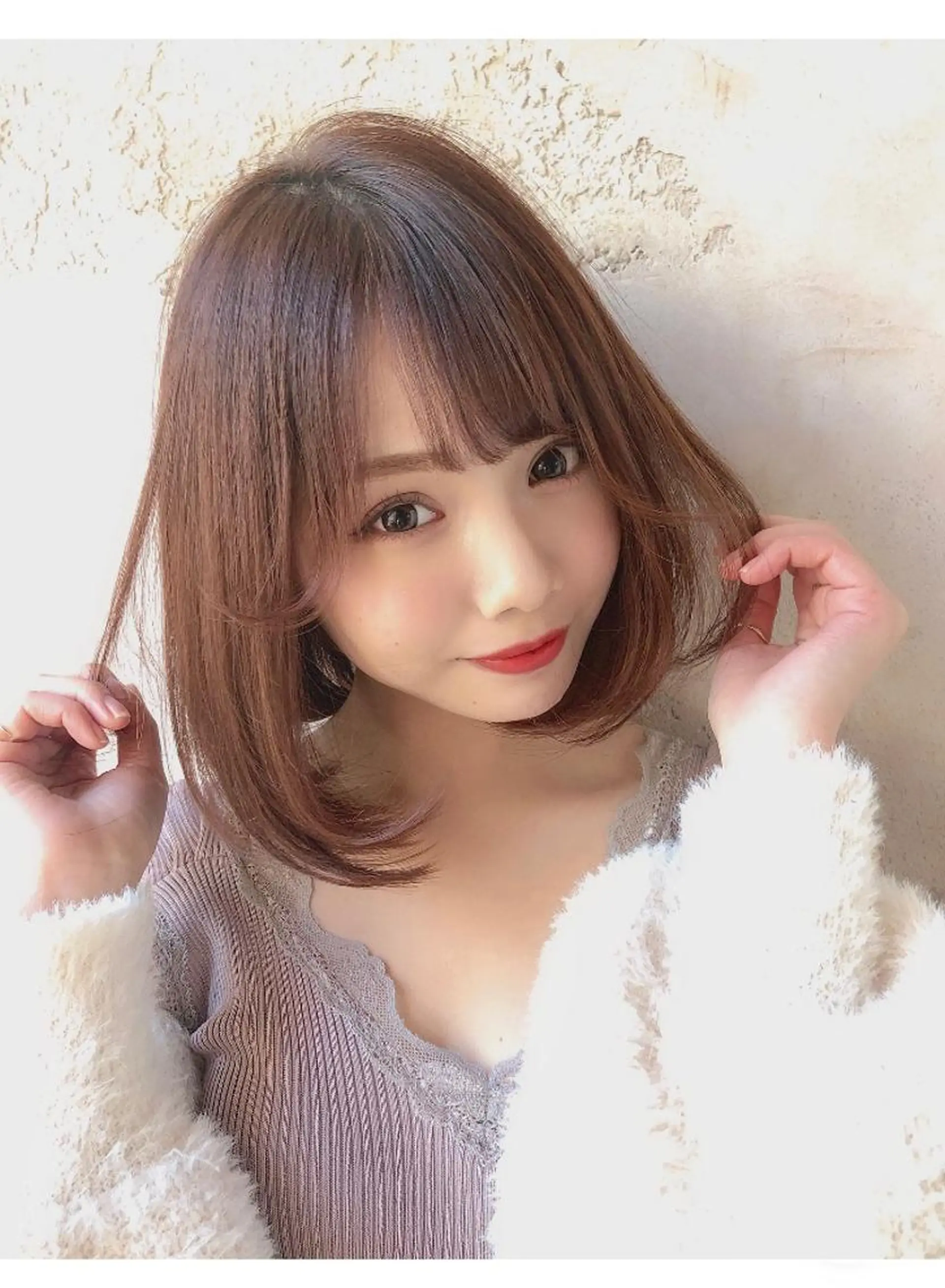 ミディアム カット ヘアカラー トリートメント 代表山口ひな 髪質改善のプロのヘアスタイル