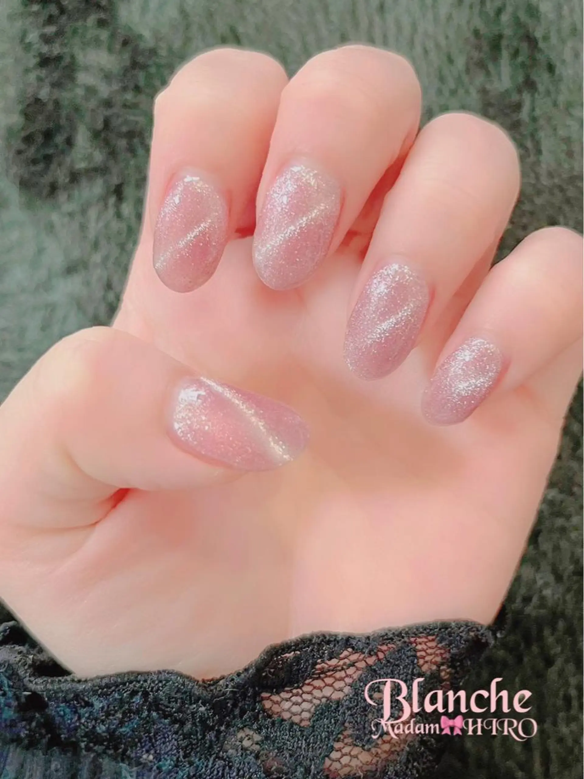 ネイル マグネットネイル ピンク Lianネイル 寛子Lianのネイルデザイン