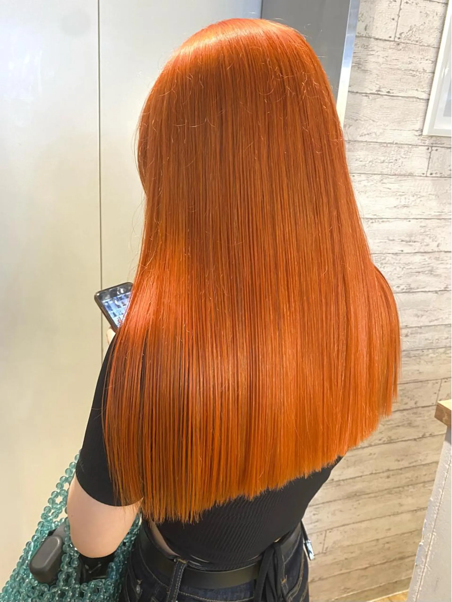 カラー オレンジ dot .tokyo所属・中村 彩夏のヘアスタイル