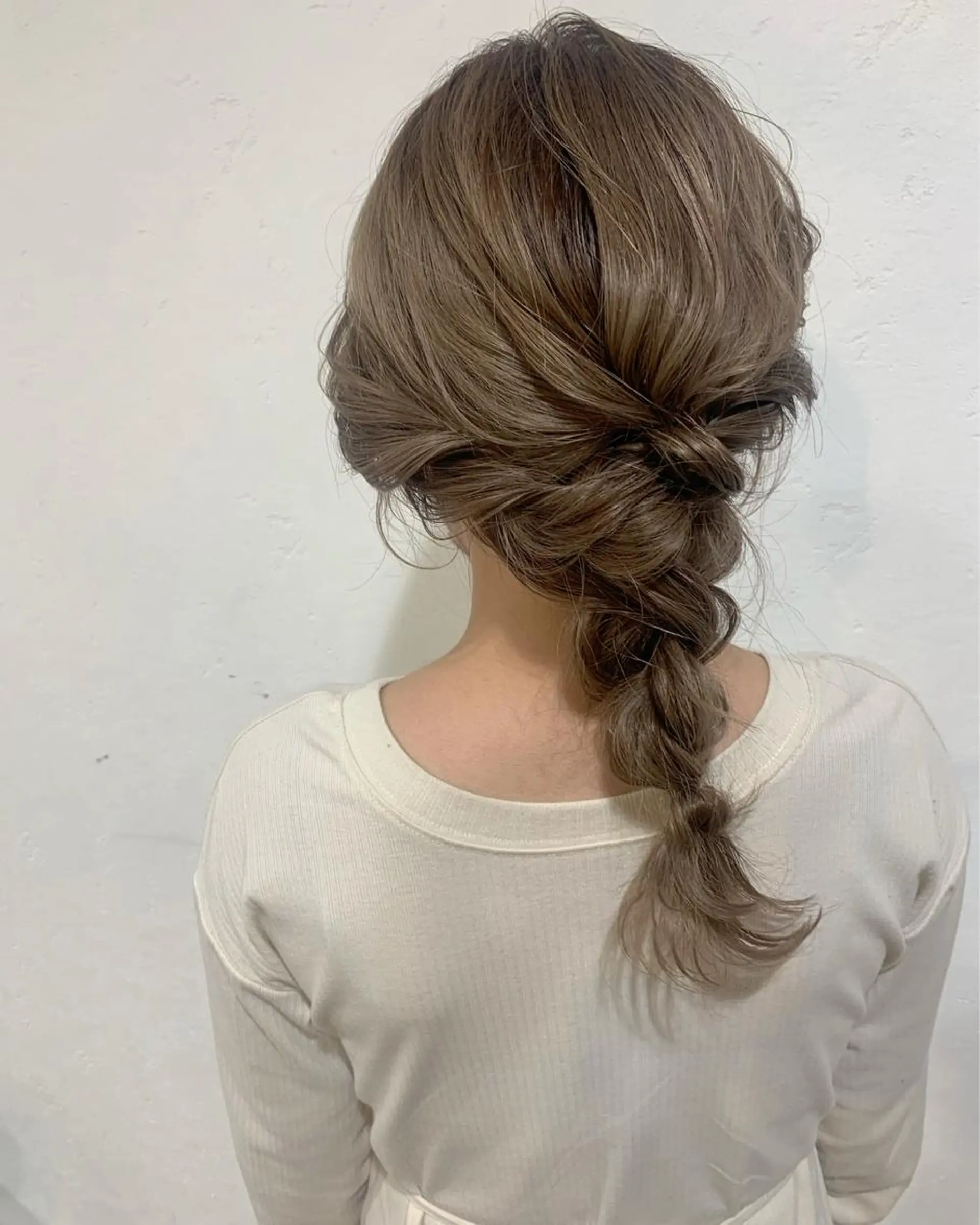 セミロング ヘアセット ブリーチ/アレンジ 天満/chihiroのヘアスタイル