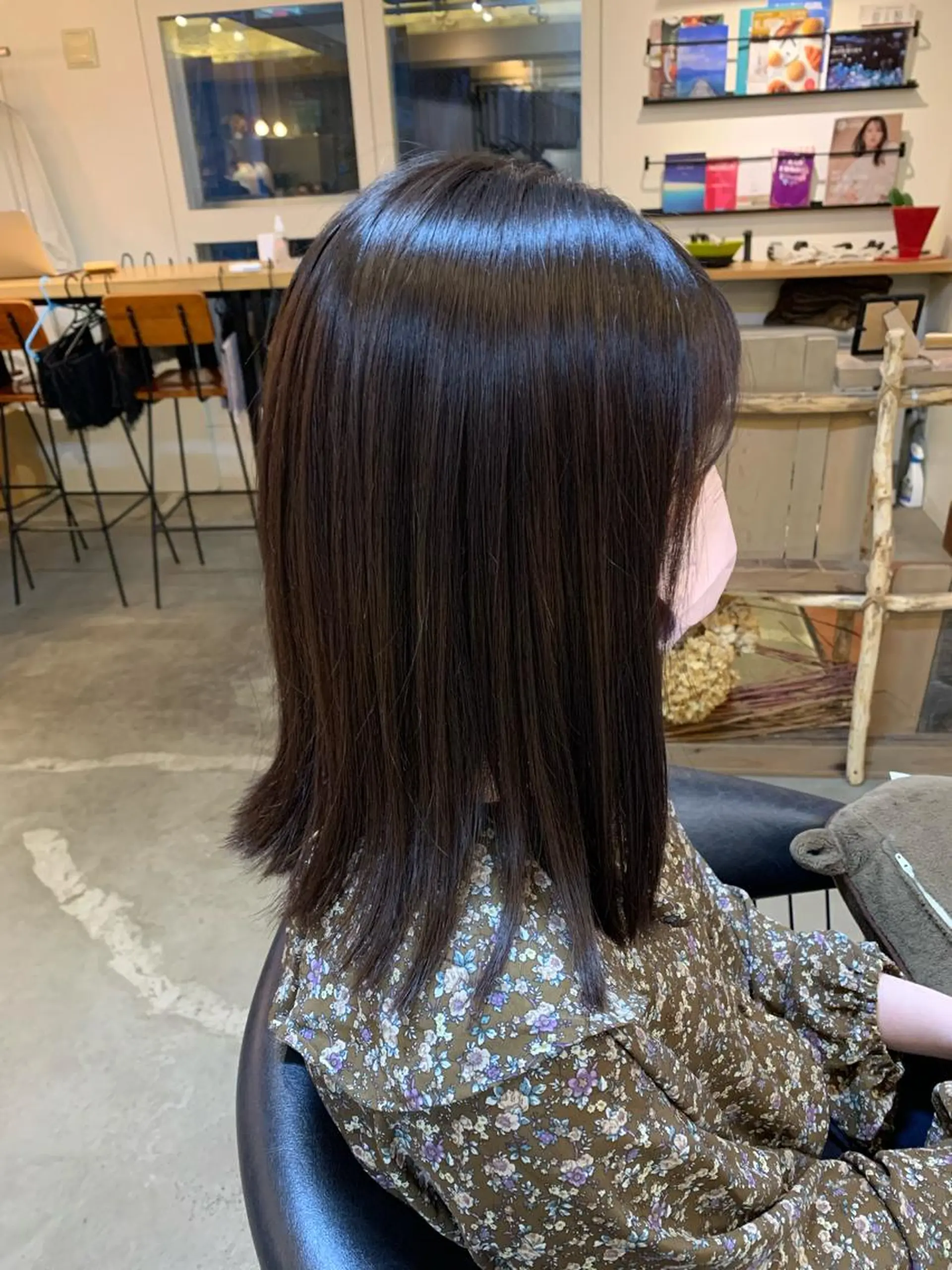 カラー 透明感カラー ミント 三品 早妃のヘアスタイル