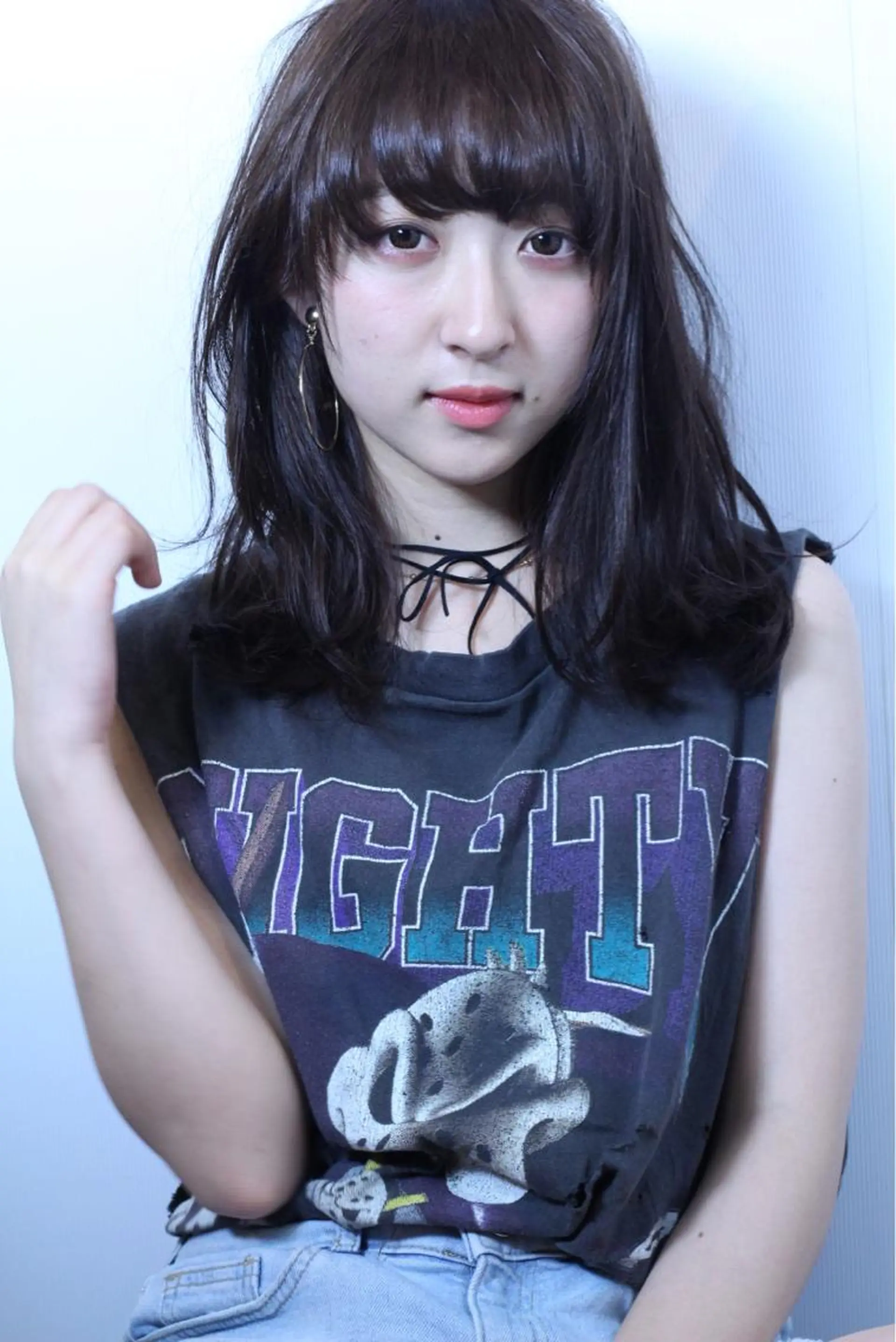 ミディアム カラー パーマ ヘアアレンジ toi【トワ】所属・安達 俊亮のヘアスタイル