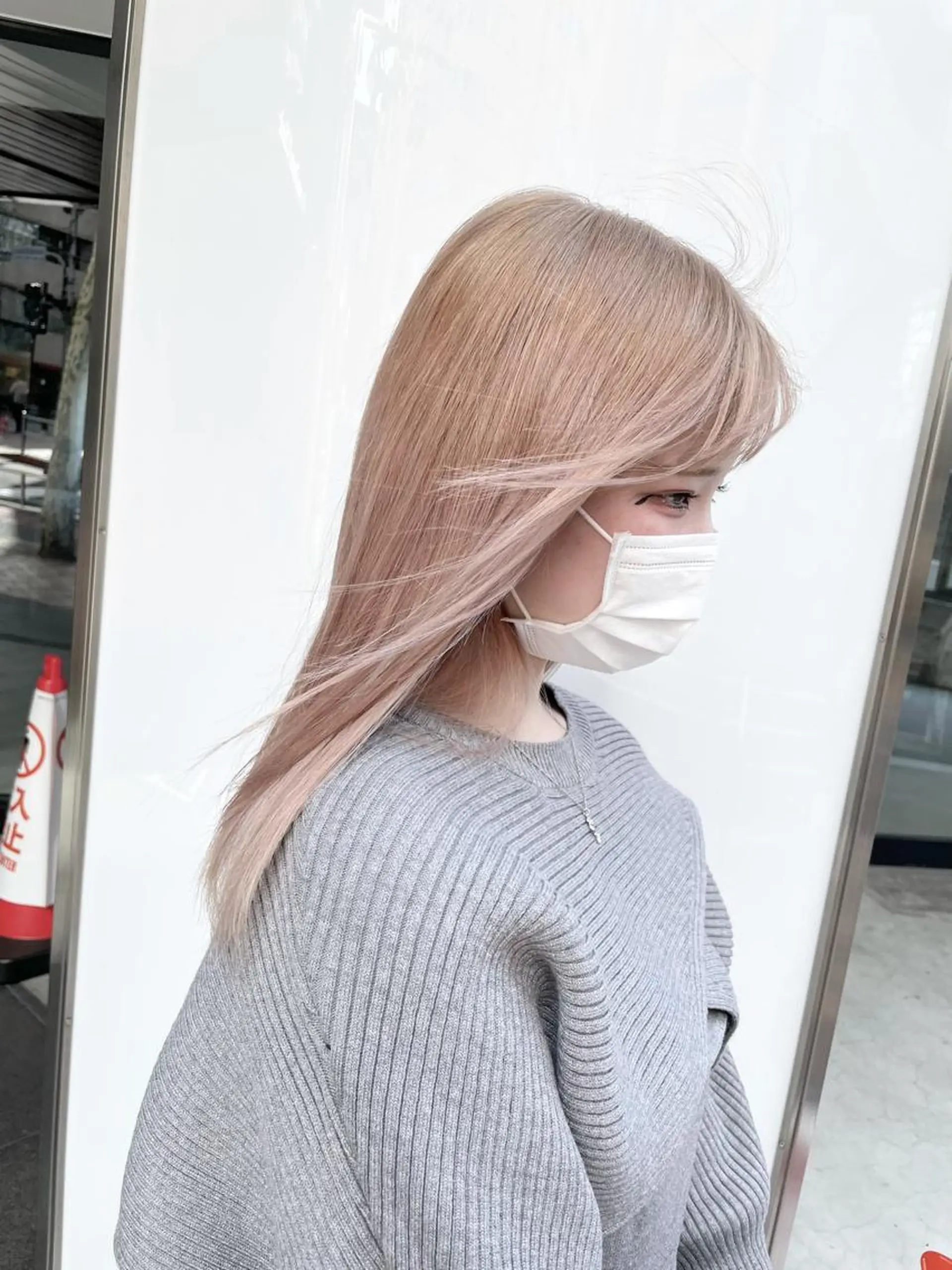 セミロング カラー ヘアカラー トリートメント レイヤー/ハッシュ 渋谷/サッタのヘアスタイル