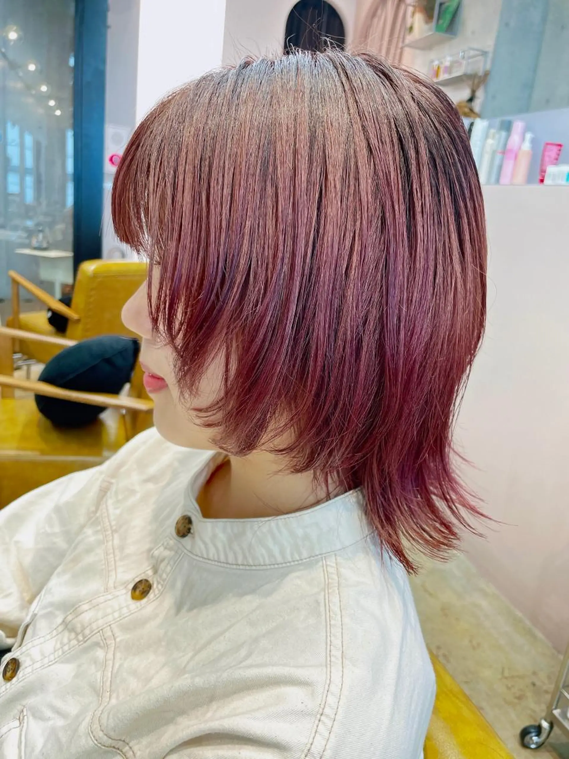 ミディアム カット ヘアカラー 【髪質改善✨】 sanaのヘアスタイル