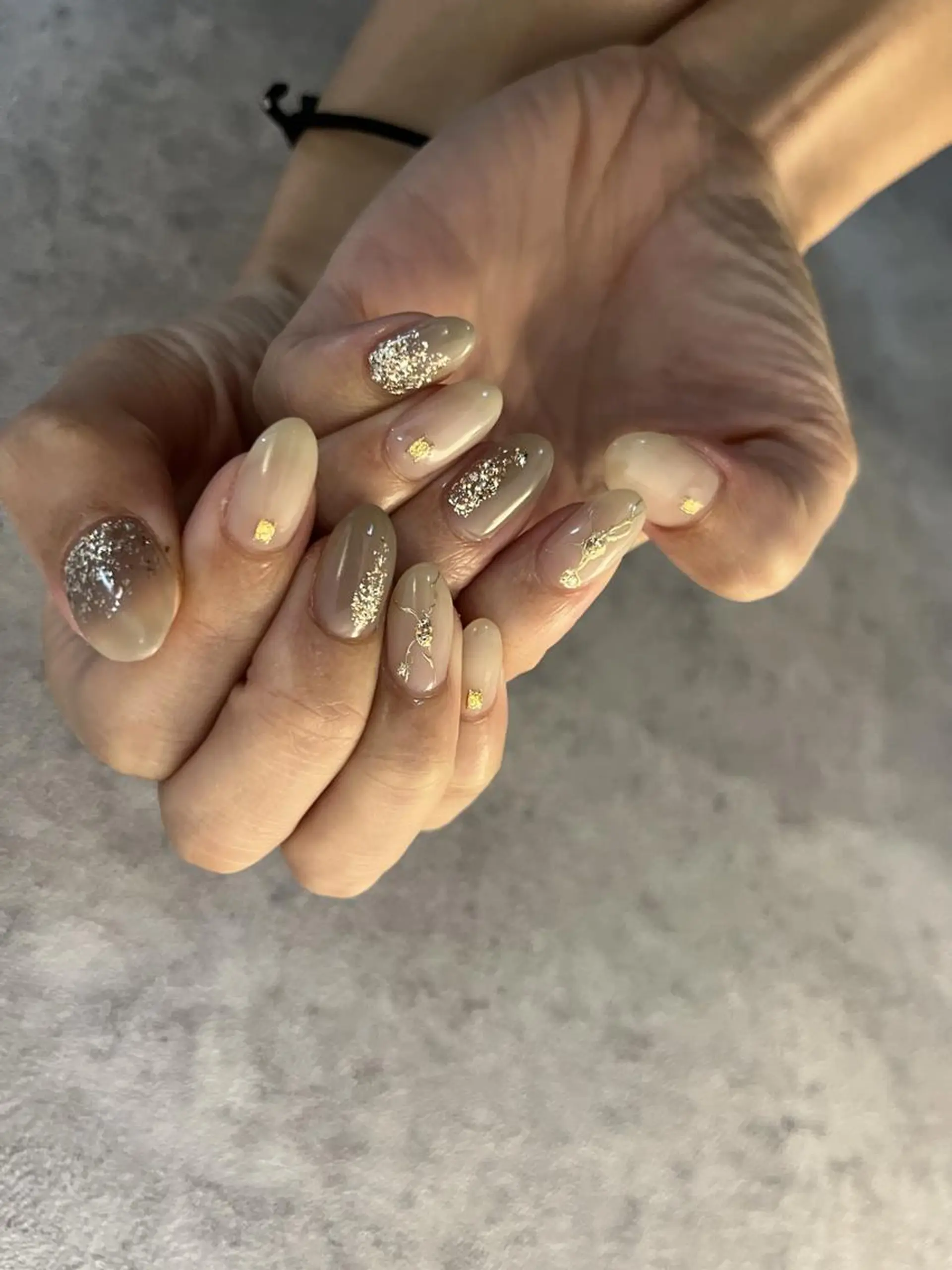 ネイル Ray. ちゅるん系ニュアンスのネイルデザイン