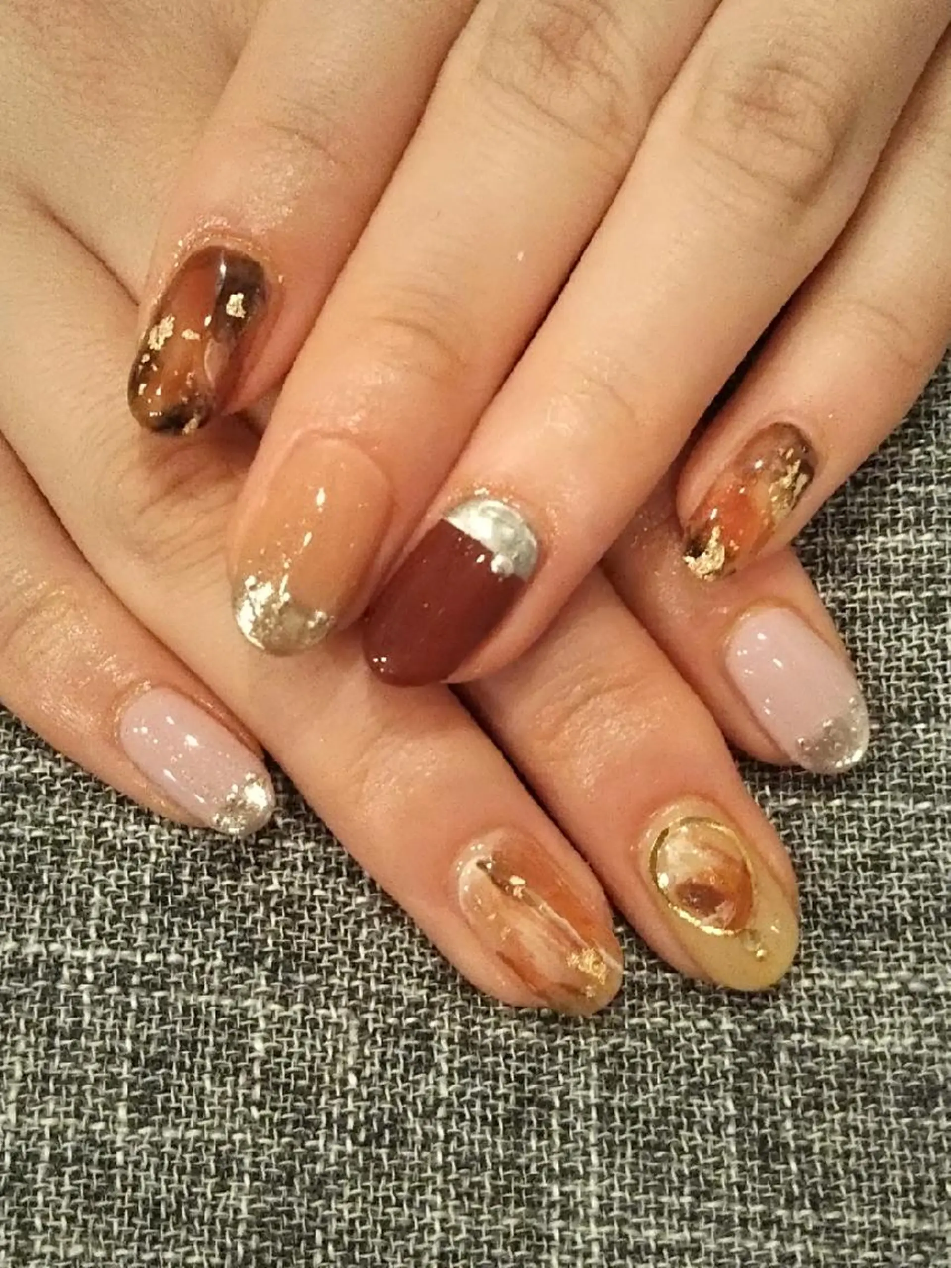 ネイル べっ甲ネイル ハンドネイル private salon mieのネイルデザイン