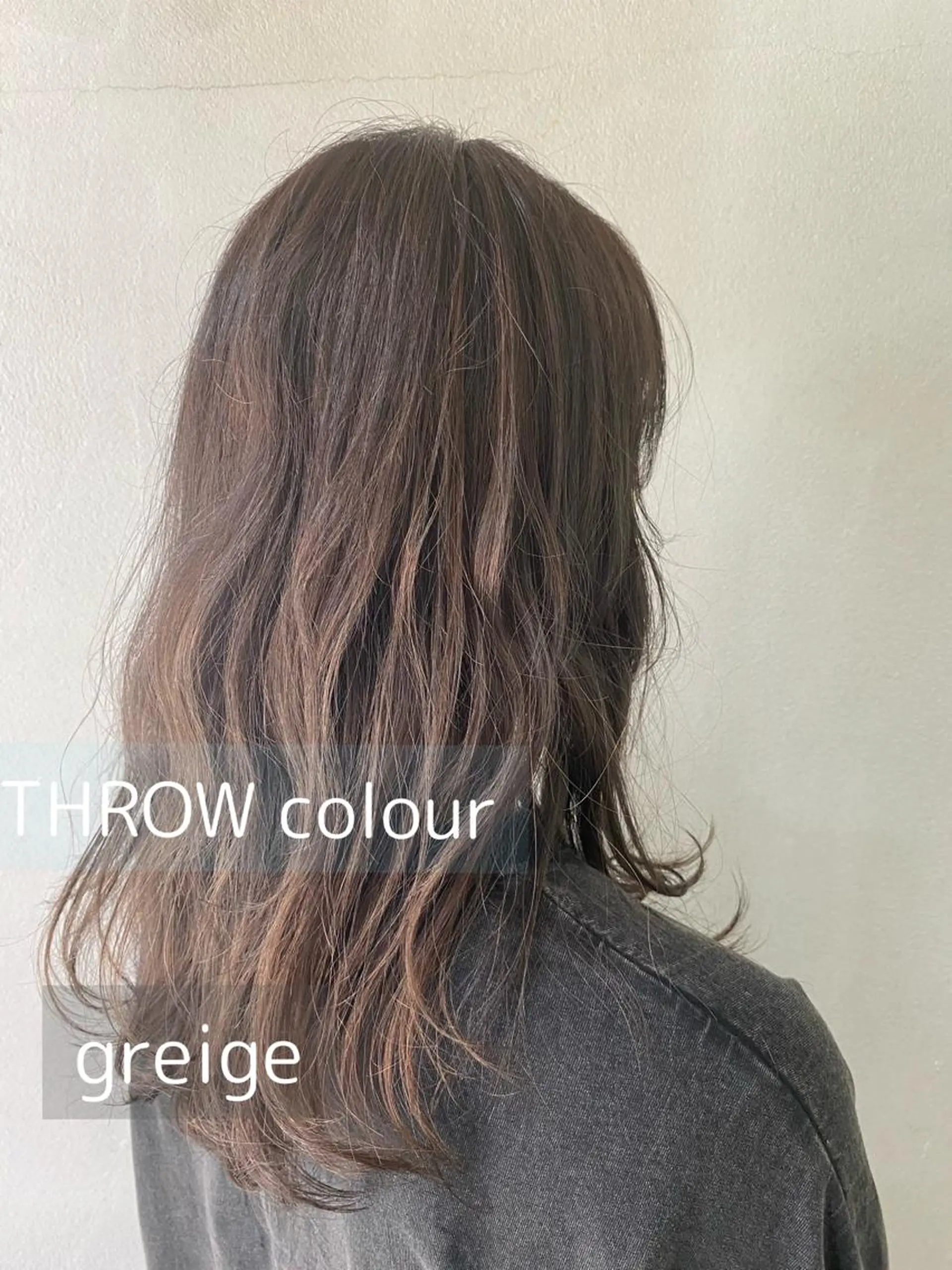 セミロング カラー 舟橋 りんかのヘアスタイル