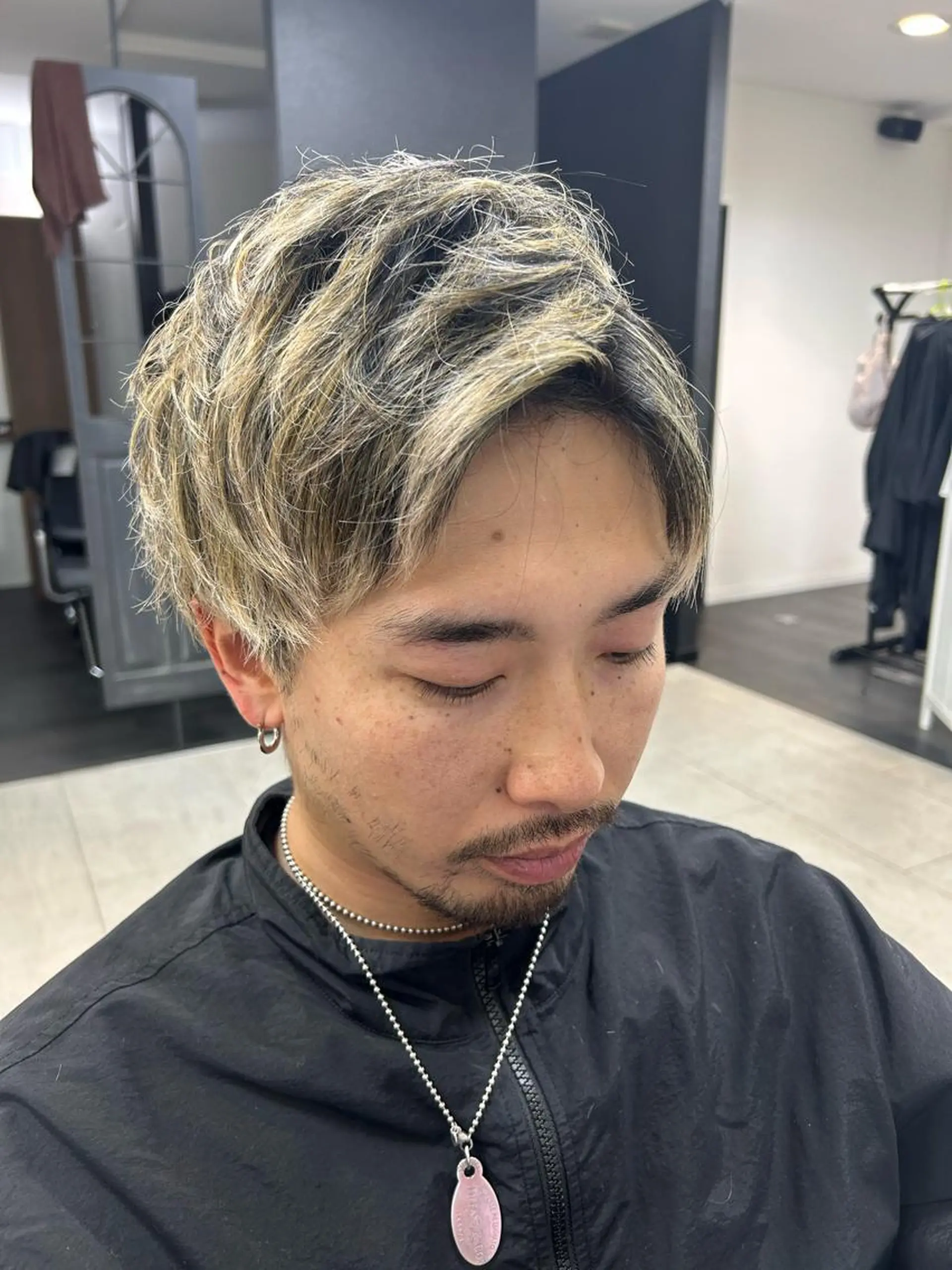 ショート メンズ アップバング ショートヘア メンズパーマの達人 / タカシマダイスケのヘアスタイル