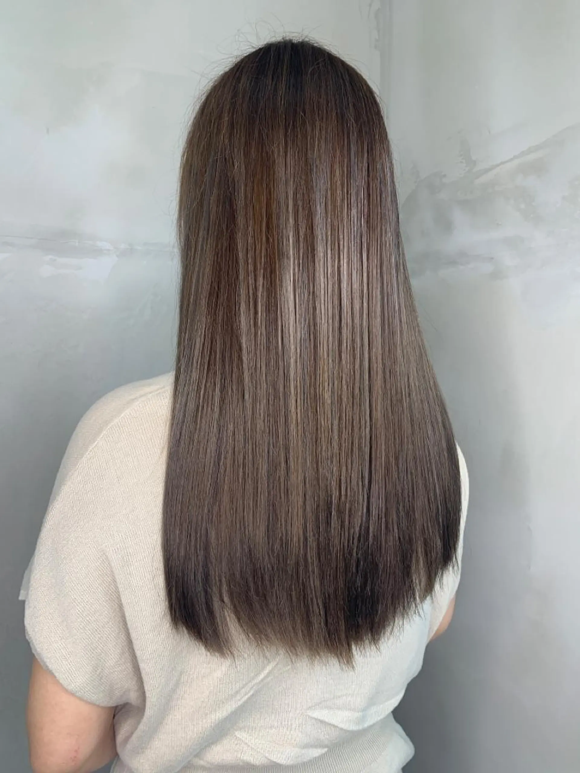 ロング カット ヘアカラー トリートメント 河野 圭三のヘアスタイル