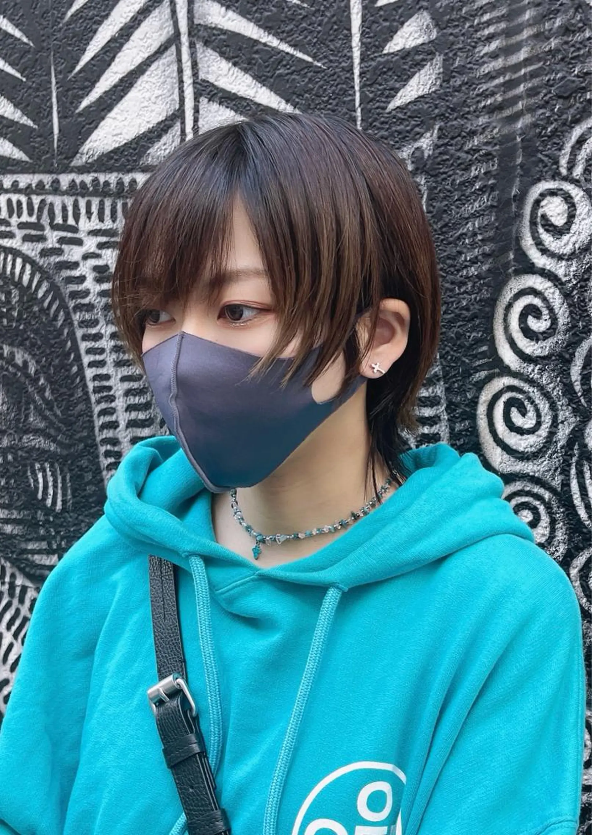 ショート ヘアアレンジ マツエク・マツパ ショートヘア ウルフカット haco+所属・🌈派手髪エクステ ブレイズ🌈ひろとのヘアスタイル