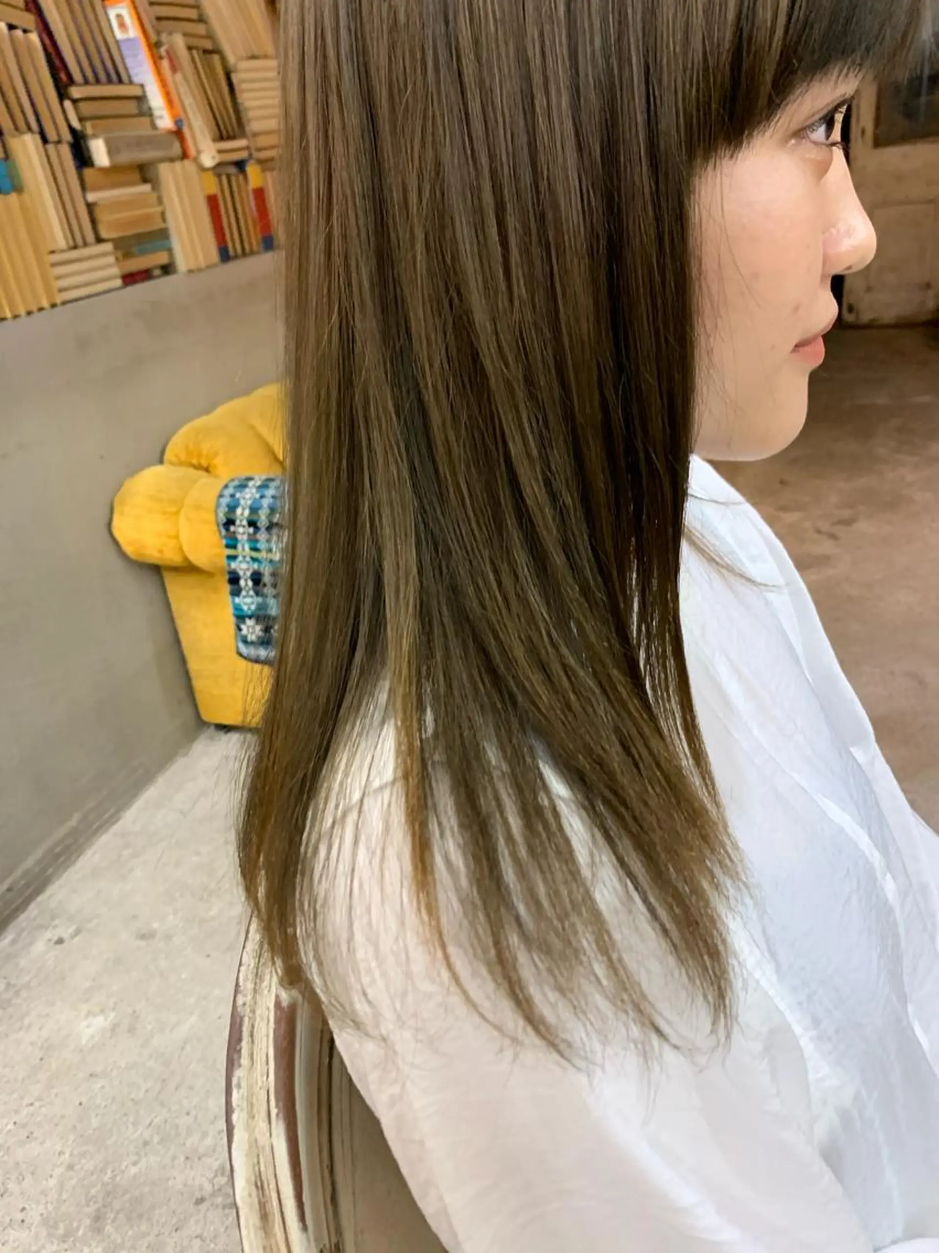 セミロング 似合わせカラー🫶 小川千波のヘアスタイル