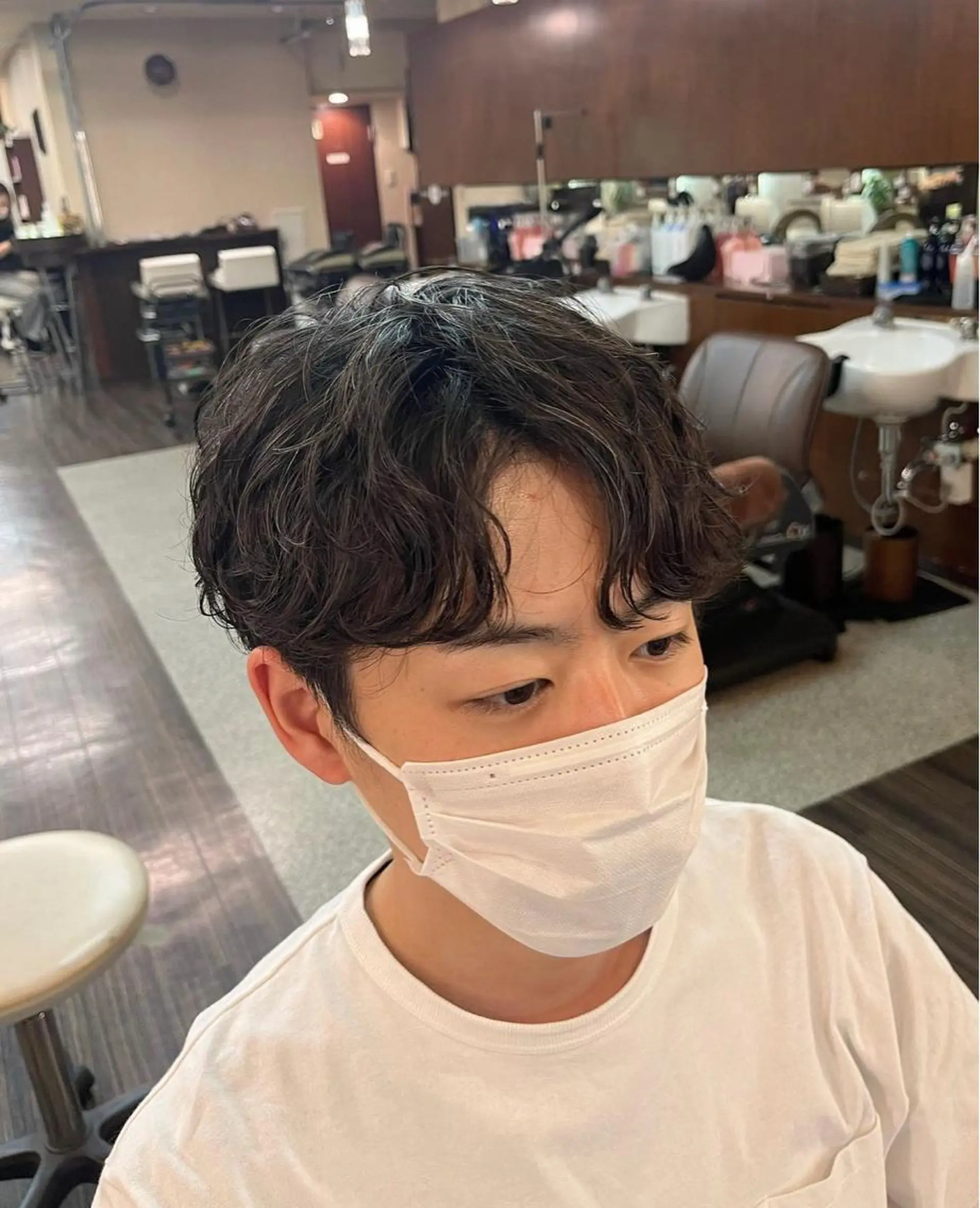 パーマ メンズ 💎森 ハリス誠一💎のヘアスタイル