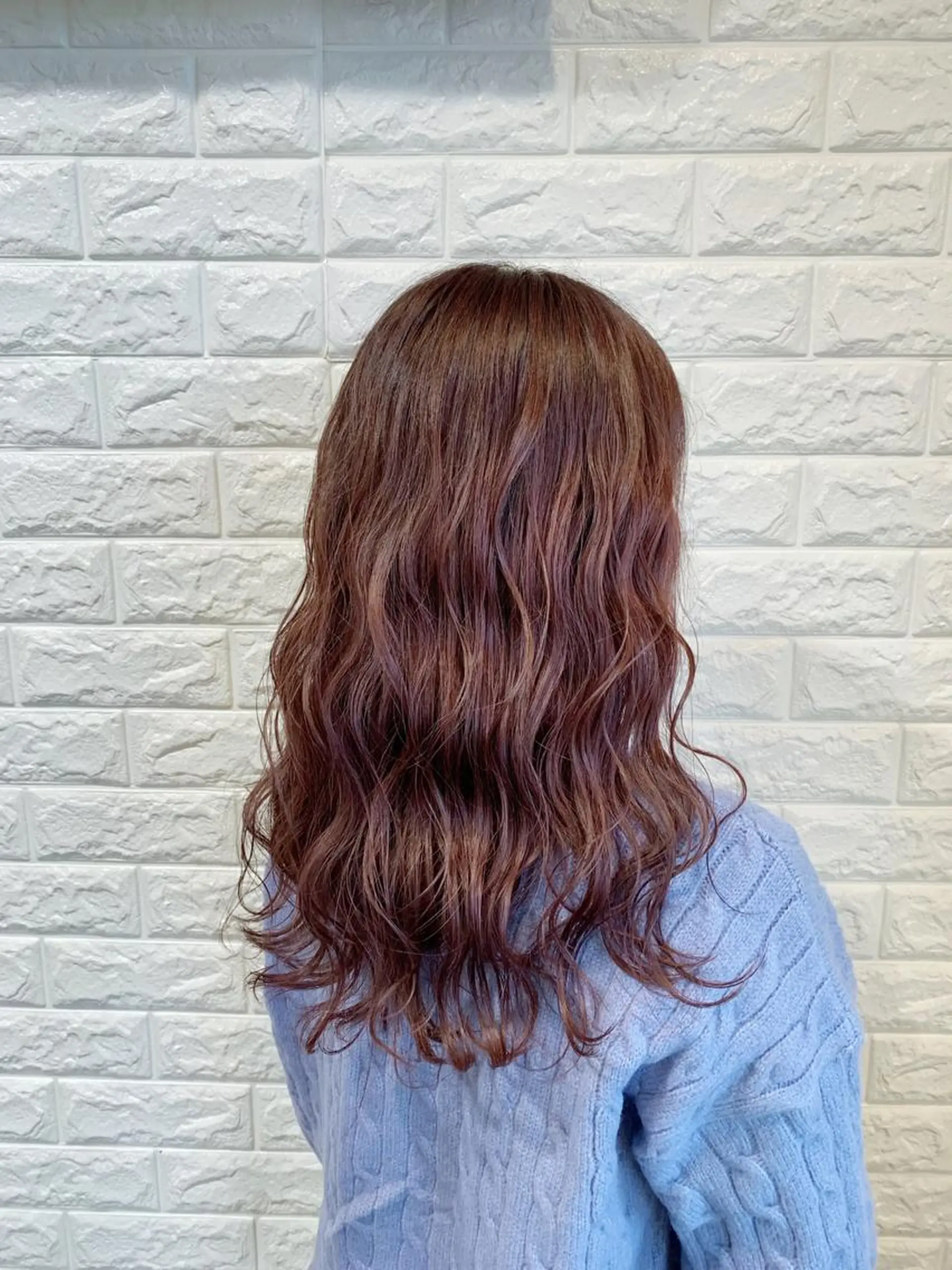 セミロング カラー ヘアアレンジ ピンクカラー バイオレットカラー 🌿‬ ܸAir 透明感🌱西村知佳のヘアスタイル