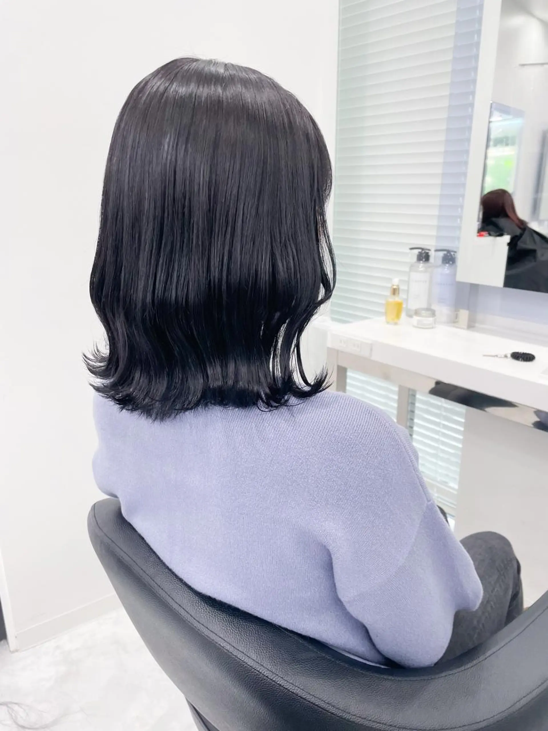 ミディアム カラー ヘアアレンジ Ella所属・nana【艶髪】/ レイヤー/縮毛矯正のヘアスタイル