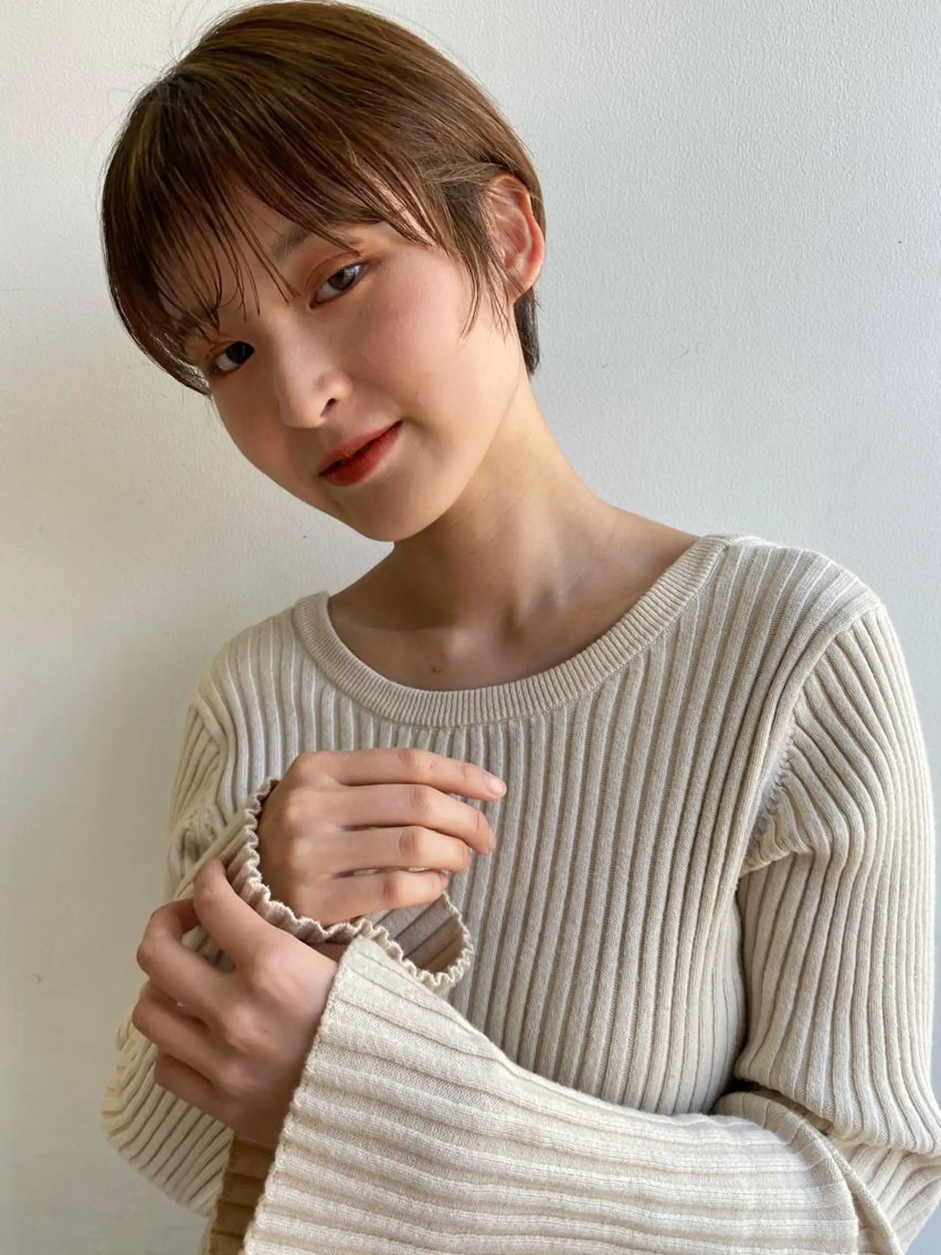 ショート カラー 店長/mao/ 前髪/顔周りカットのヘアスタイル