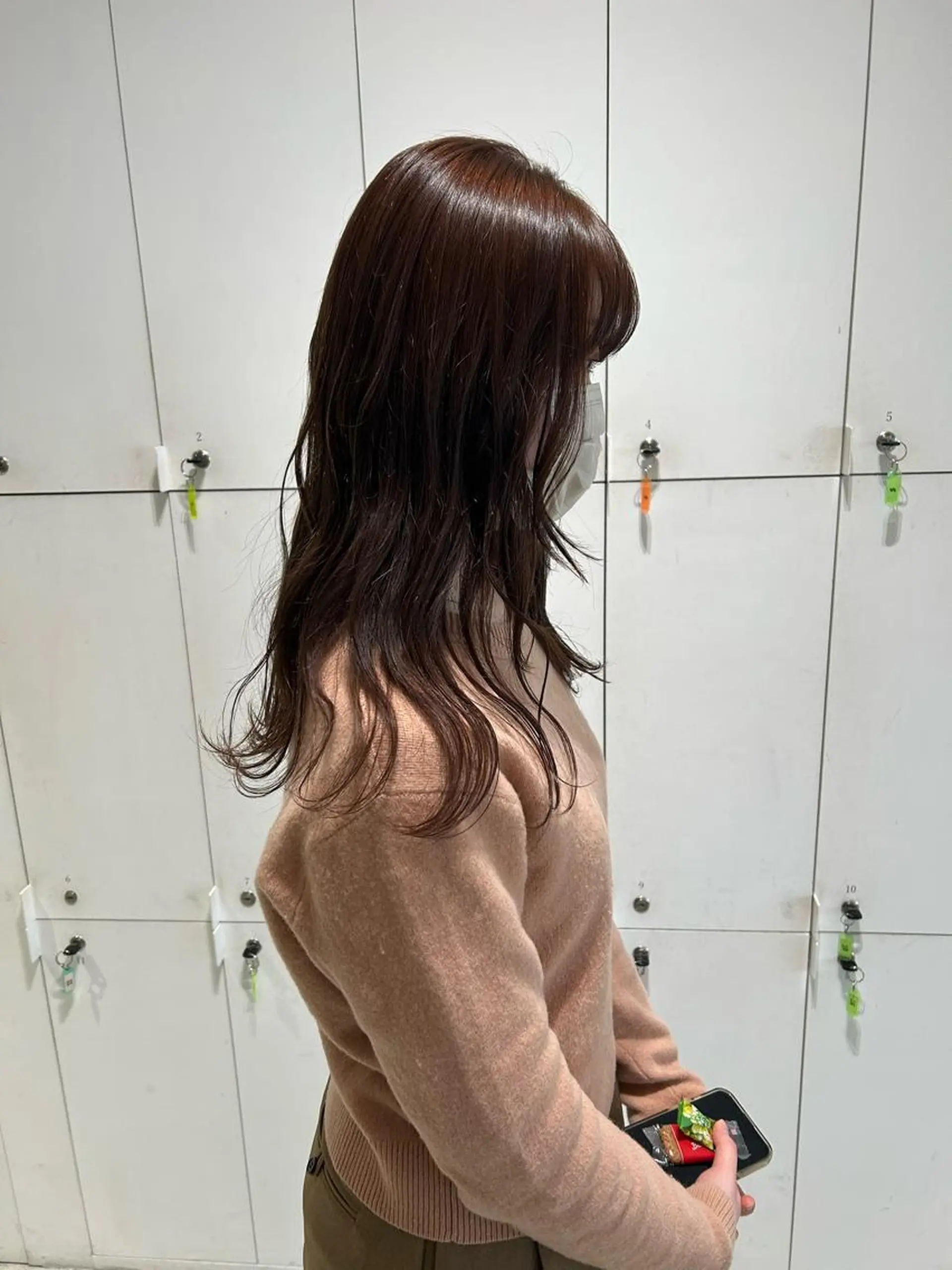 セミロング カラー ブラウンカラー ヘアカラー 透明感カラー🫧 nanohaのヘアスタイル