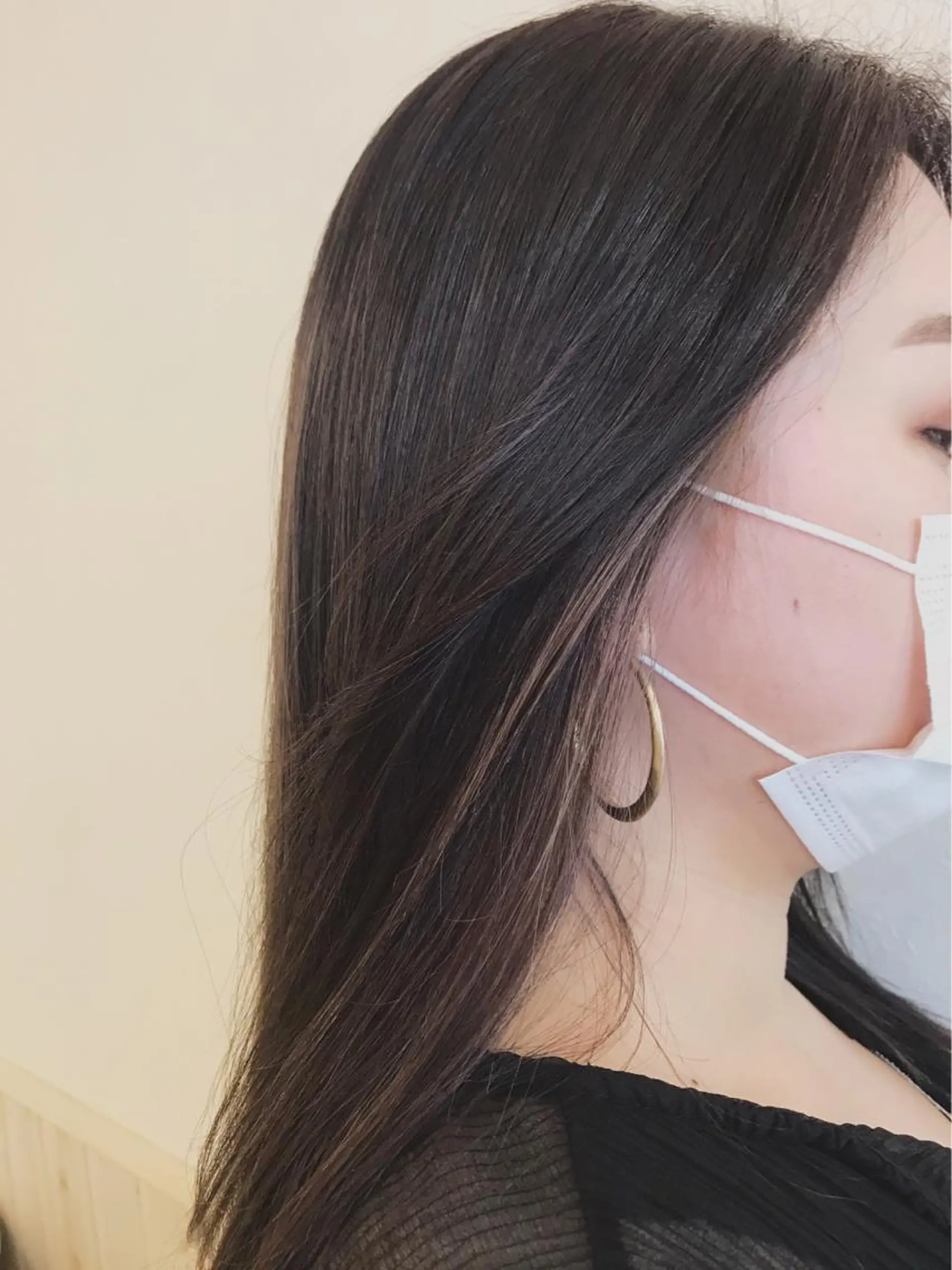 セミロング カラー ハイライトカラー ハイライト 松島 涼花のヘアスタイル