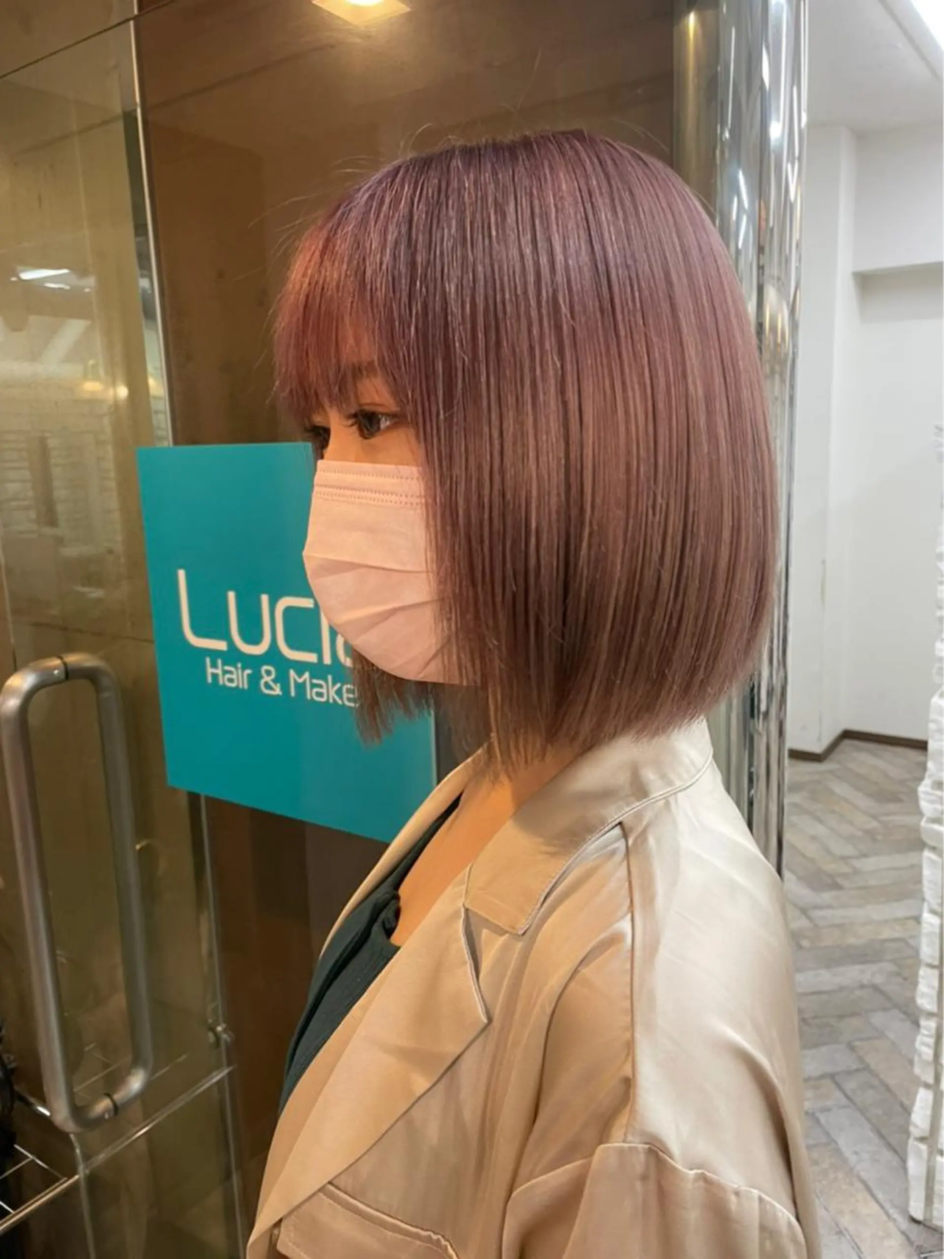 ミディアム Sherry大国町所属・Sherry大国町 HIKARUのヘアスタイル