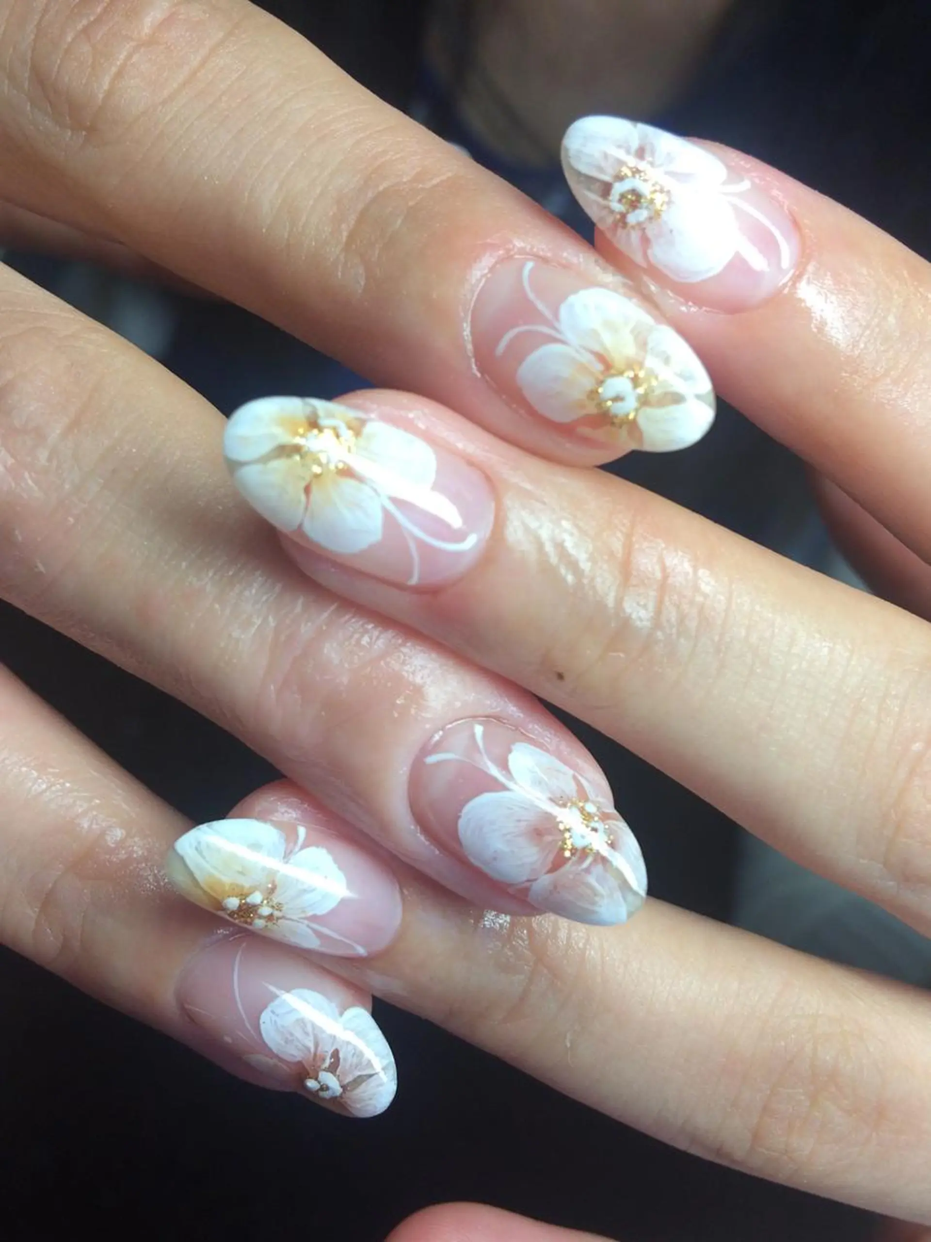 ネイル フラワーネイル グラデーション nail salon 7☺︎2所属・nail salon 7☺︎2のネイルデザイン