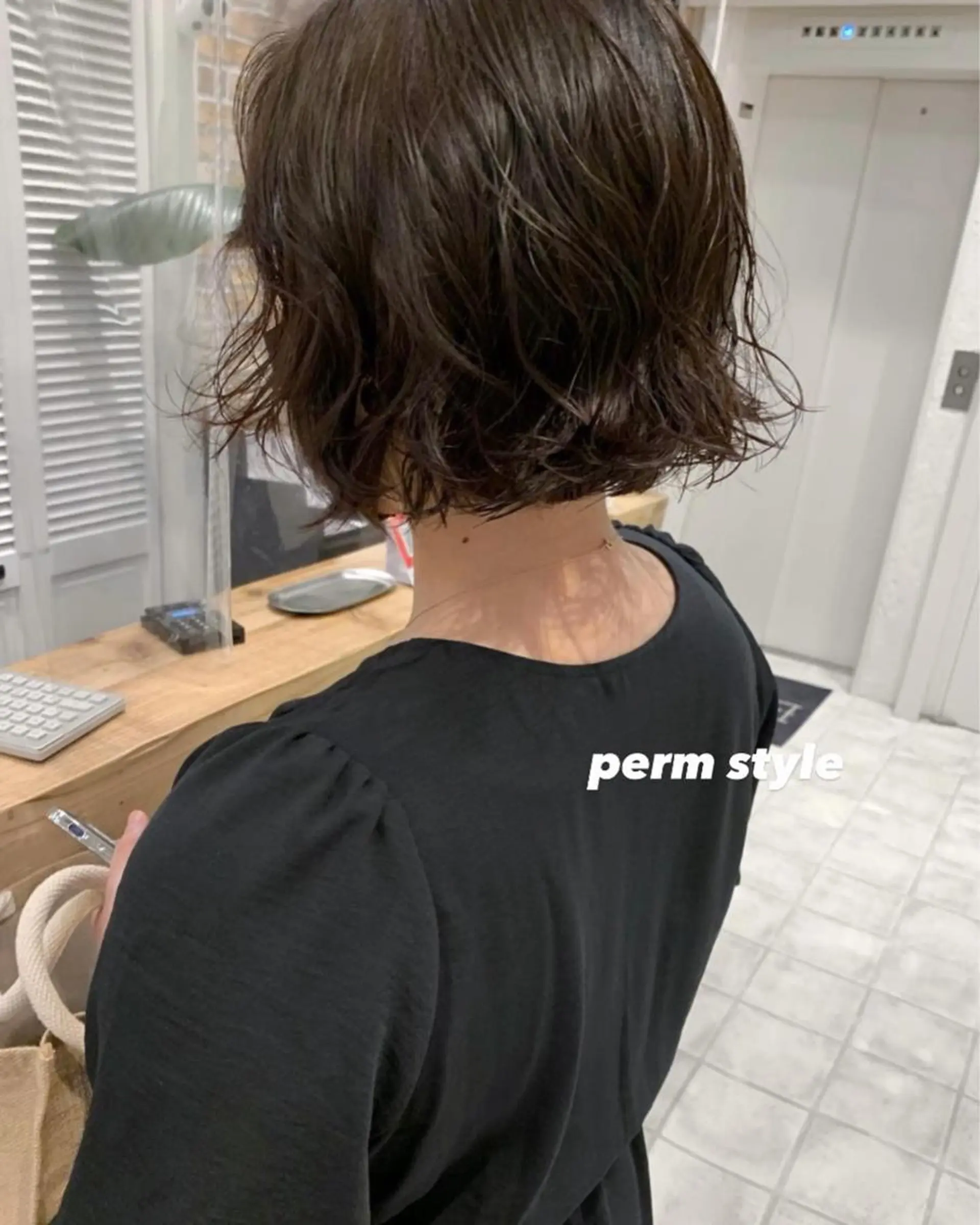 ミディアム パーマ ミディアムパーマ ボブ 🌟アレンジが似合う カラー🌟Rumiのヘアスタイル