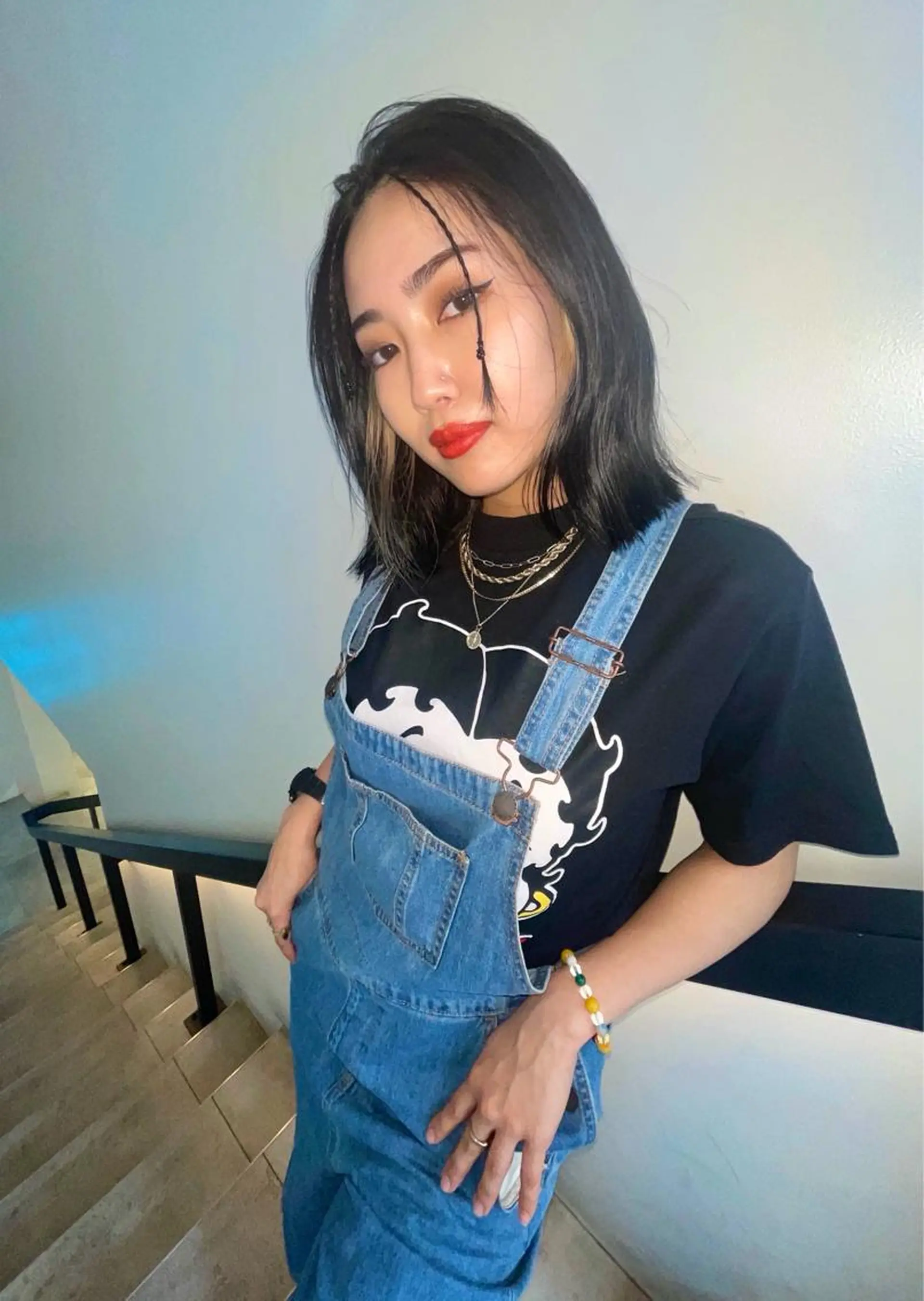 カラー ヘアカラー 🎀ボブ+ハイトーン シュカ👶🏻のヘアスタイル