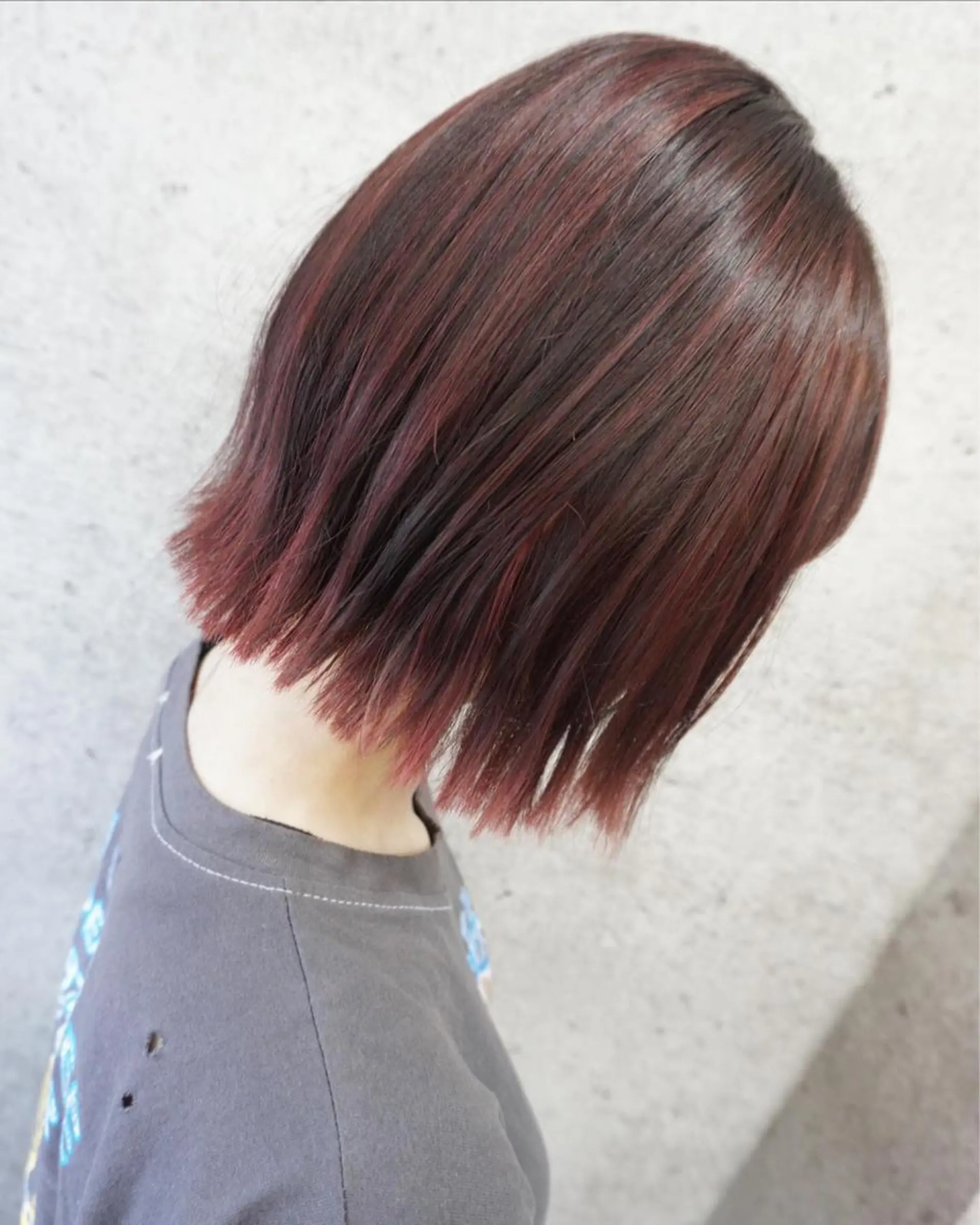 ショート ハイライト 外ハネヘア カット ヘアカラー トリートメント hair teria ryu 大塚のヘアスタイル