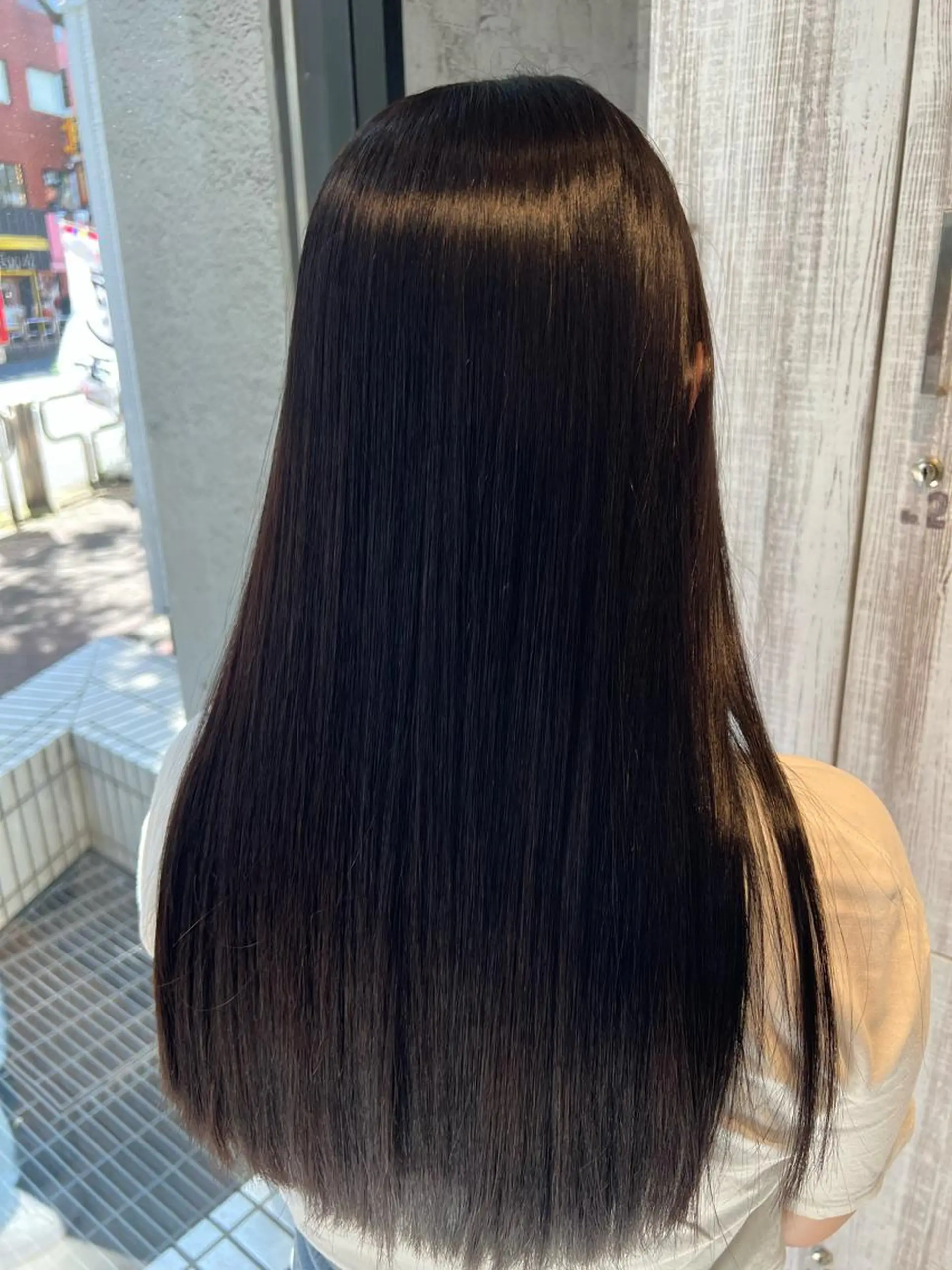 ロング カット ヘアカラー トリートメント 縮毛矯正✨️レイヤー クボタリョウのヘアスタイル