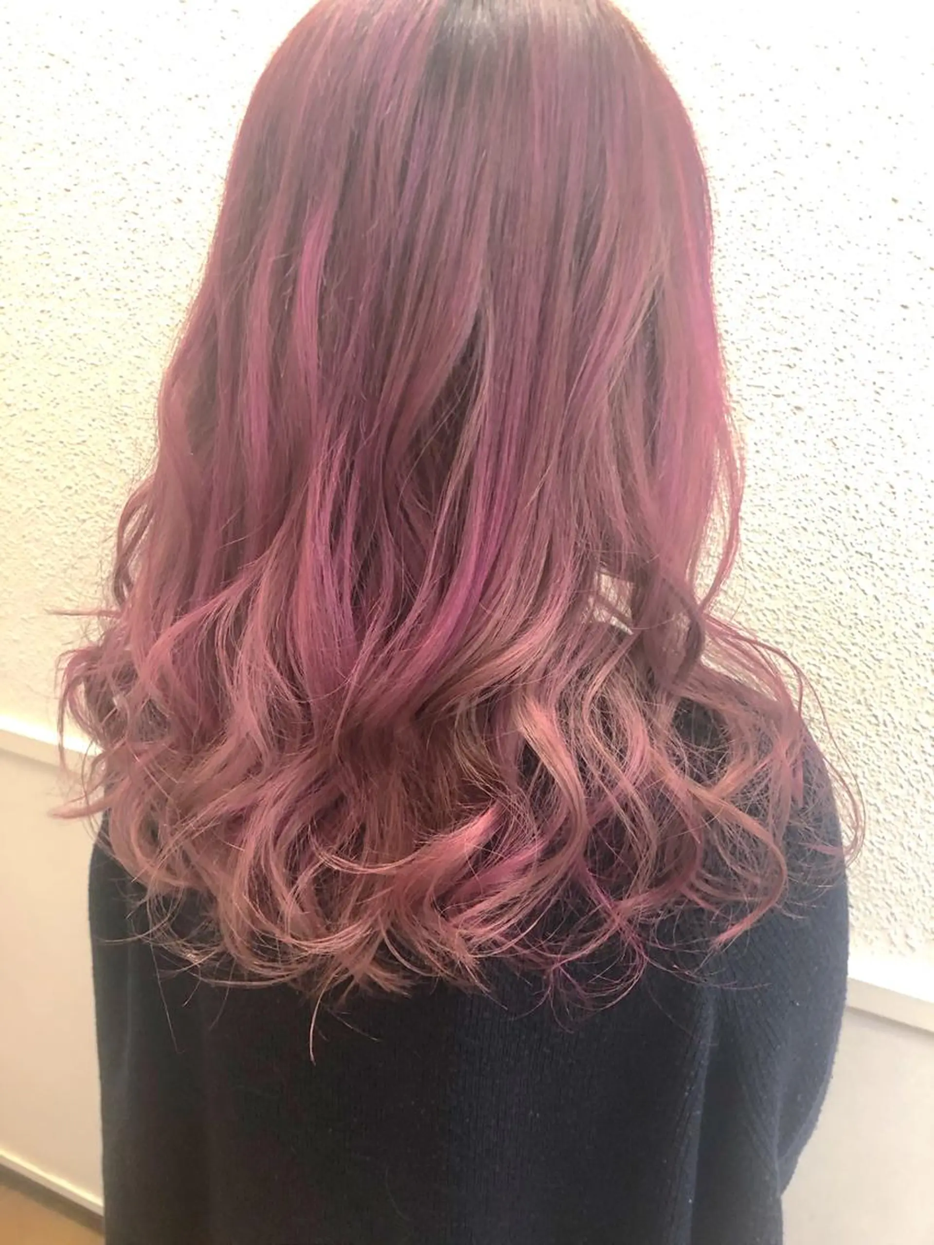 ロング カラー グラデーションカラー ピンクカラー 髪質改善/美髪矯 正ヤマモトハルキのヘアスタイル