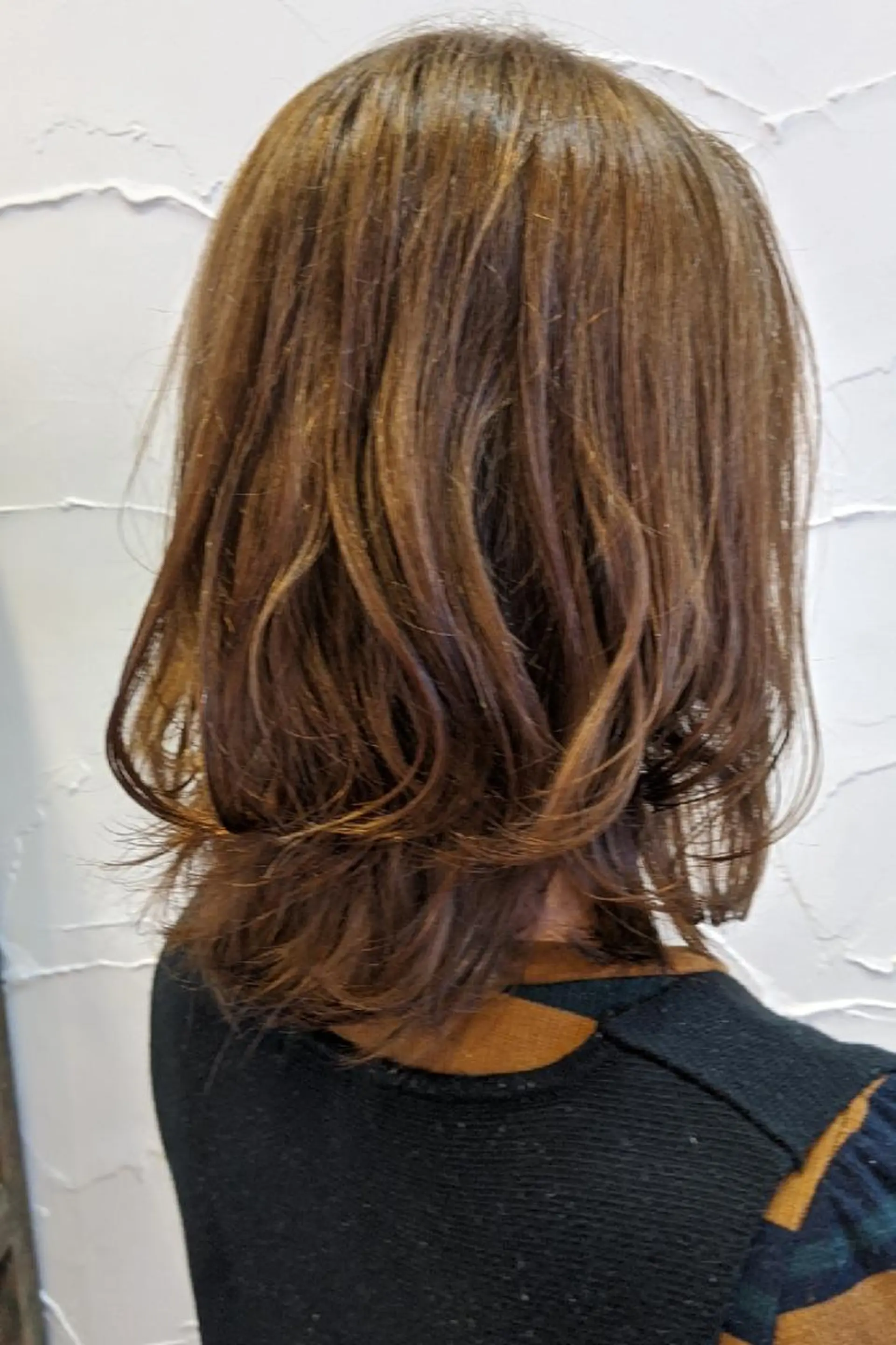 ミディアム 髪質改善＆白髪ぼかし カラー♡店長みやけ♡のヘアスタイル