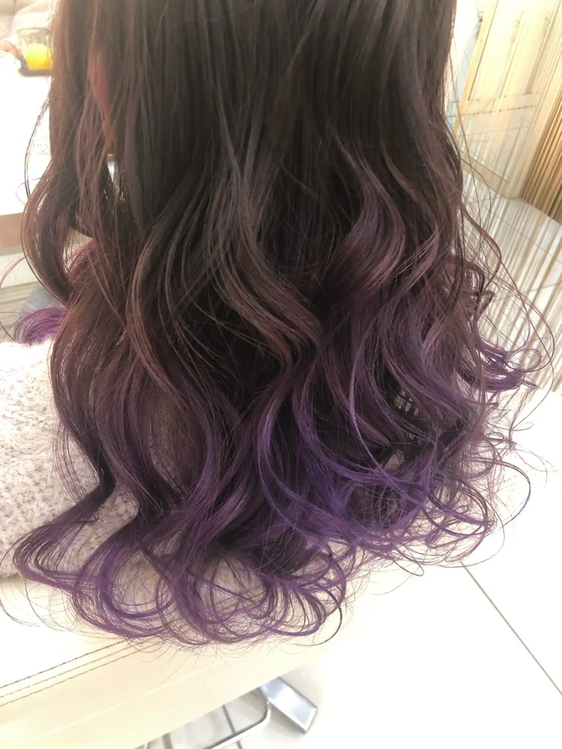 ロング カラー グラデーションカラー パープルカラー カット ヘアカラー トリートメント 髪質改善/美髪矯 正ヤマモトハルキのヘアスタイル