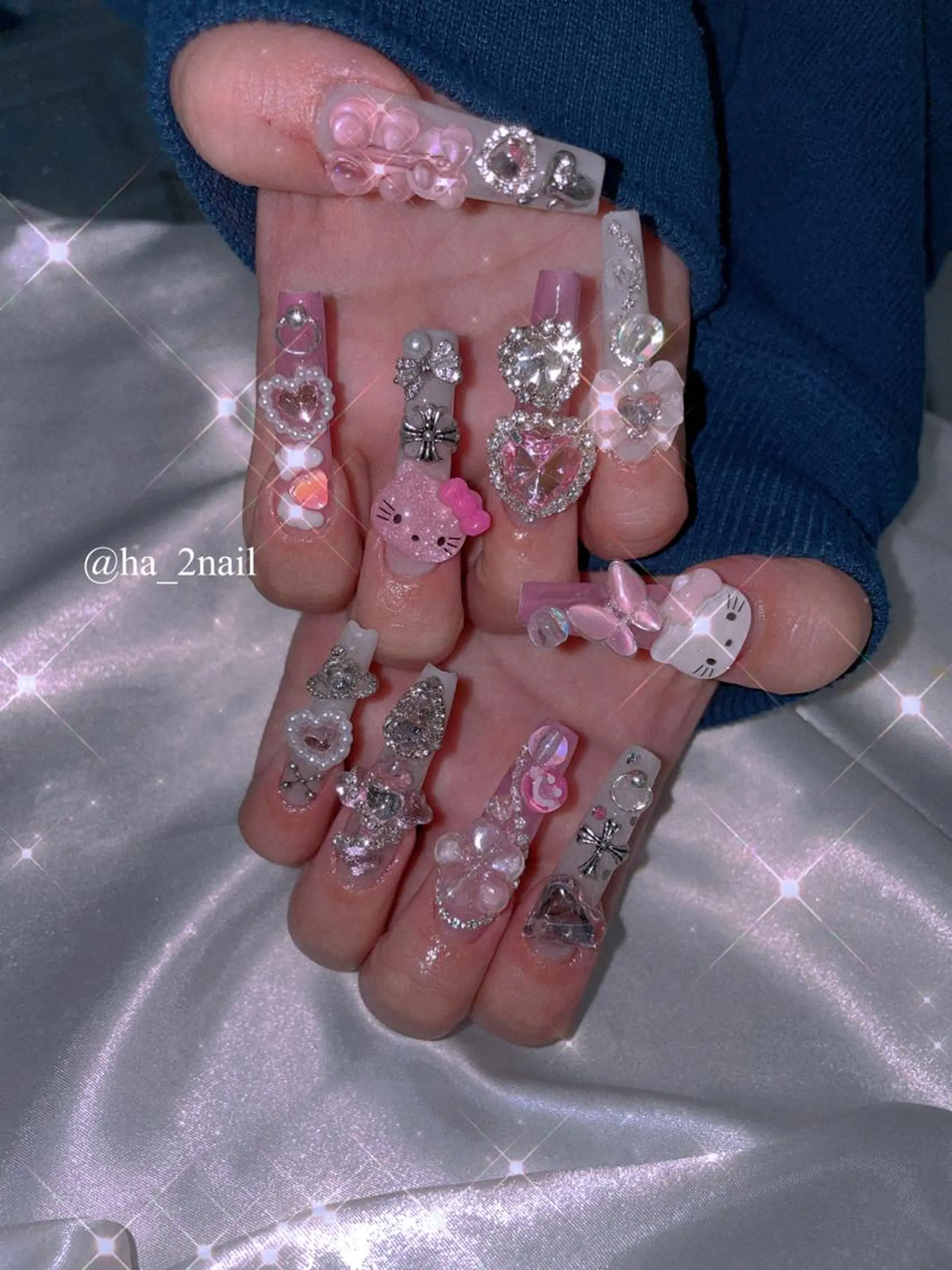 ネイル ロングネイル NAIL and EYELASH ALPHA.所属・ALPHA. 姫繇のネイルデザイン