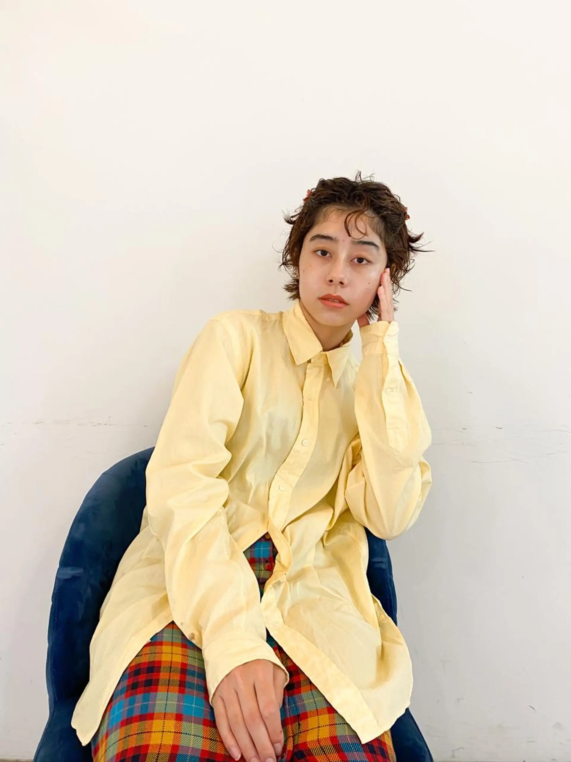 ショート カラー パーマ ヘアアレンジ メンズ キッズ ネイル マツエク・マツパ パーマスタイル🔅 sayacaのヘアスタイル