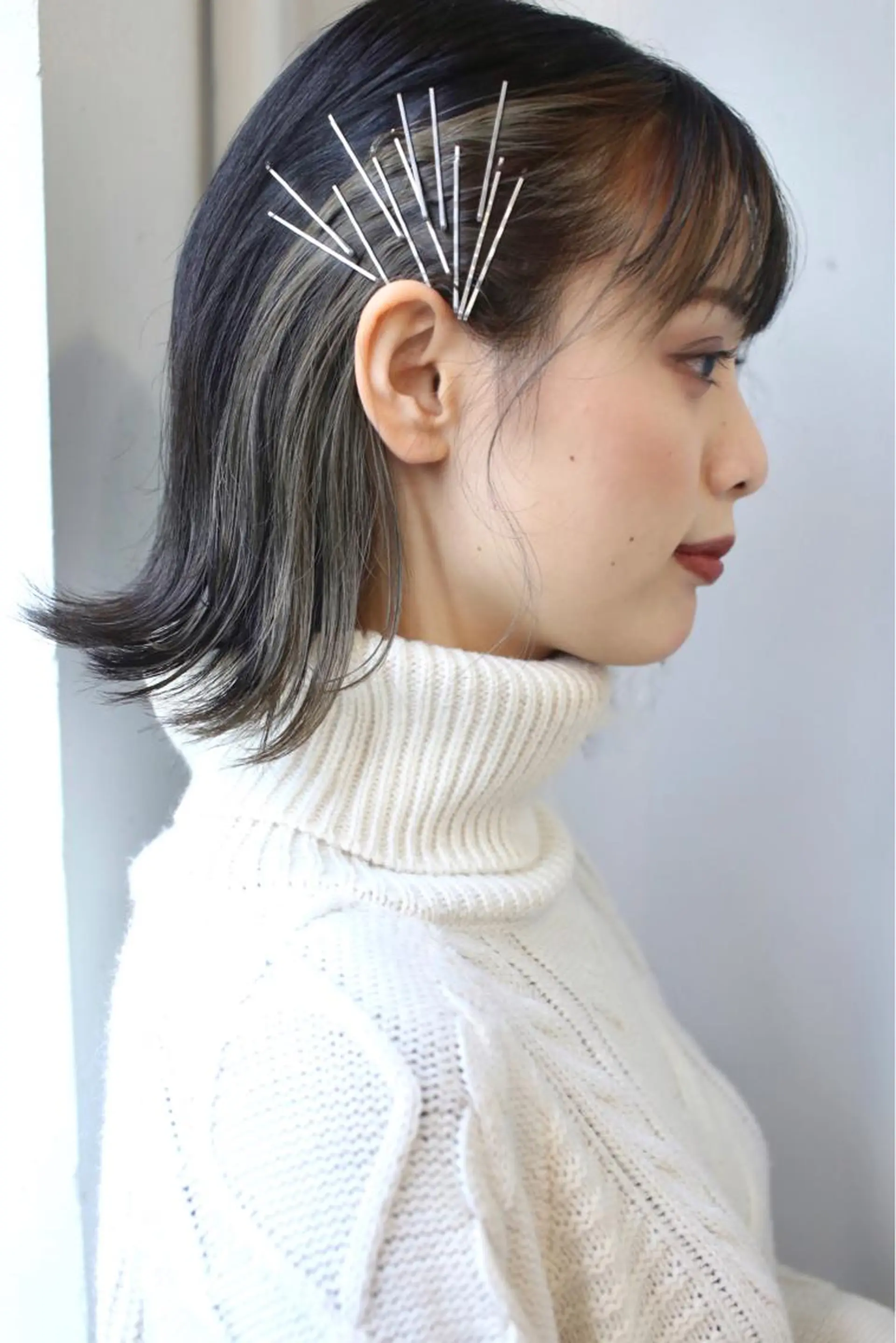 ミディアム カラー スギ リンカのヘアスタイル