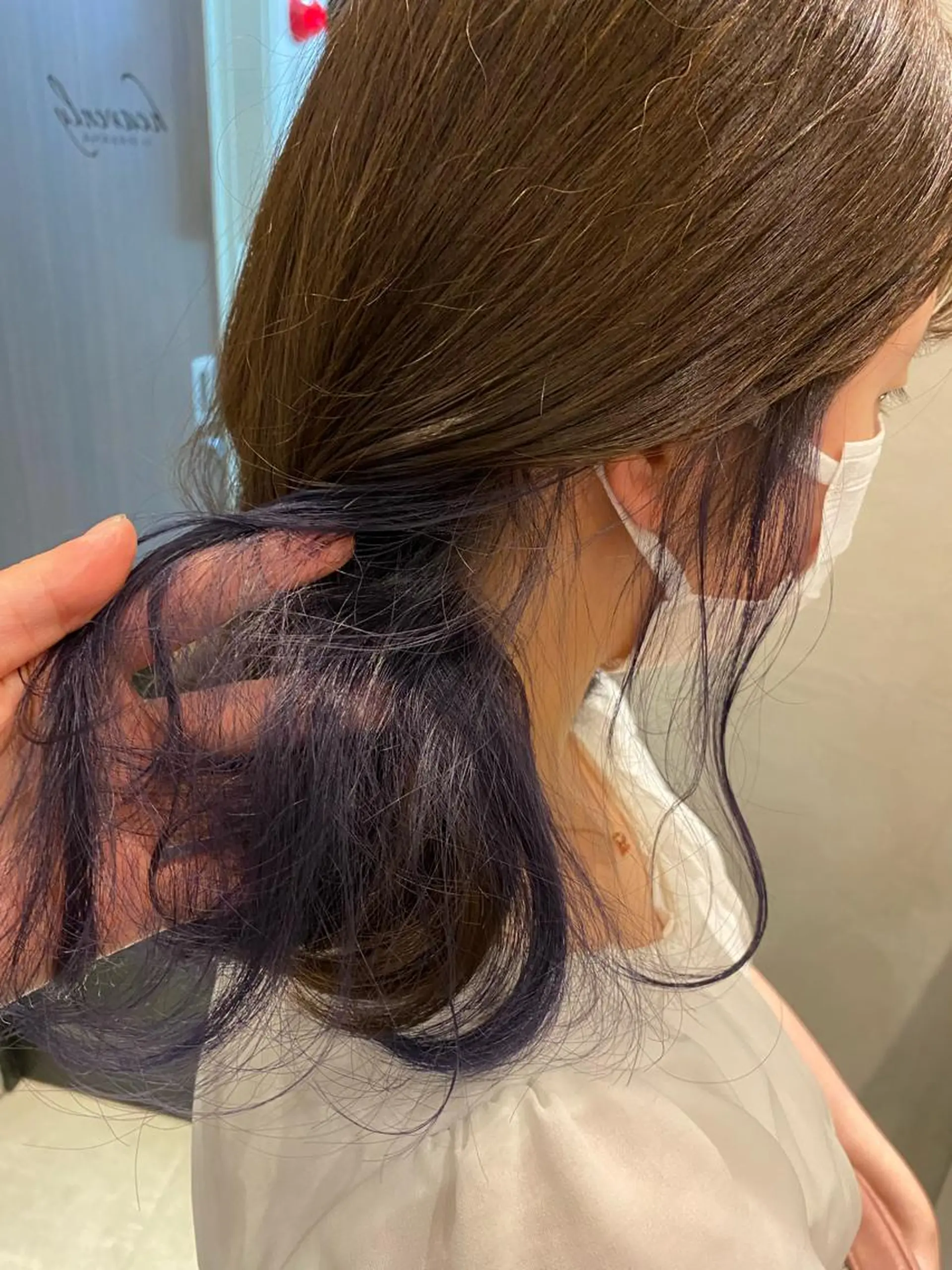 ミディアム カット ヘアカラー トリートメント 顔周りcut・ご相談 ＝新宿しずく🇰🇷のヘアスタイル