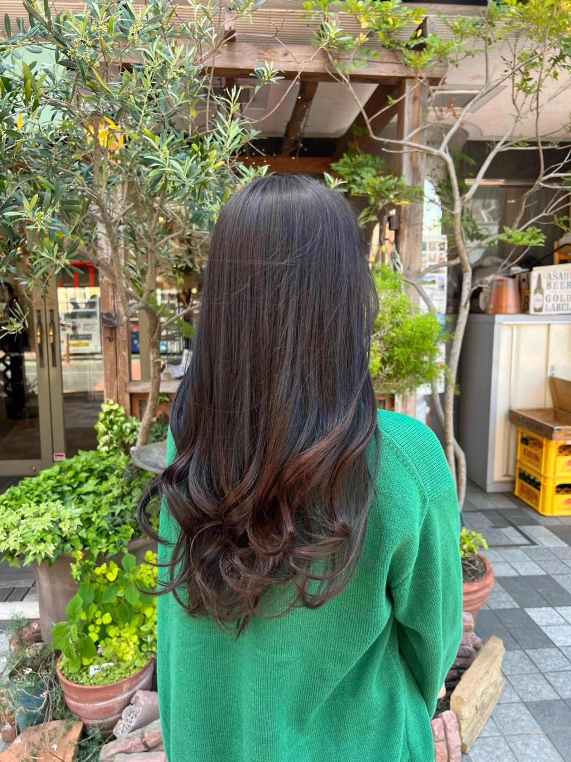 ロング カラー ブリーチ ブリーチなしカラー 🥀さとう ゆうな🥀のヘアスタイル