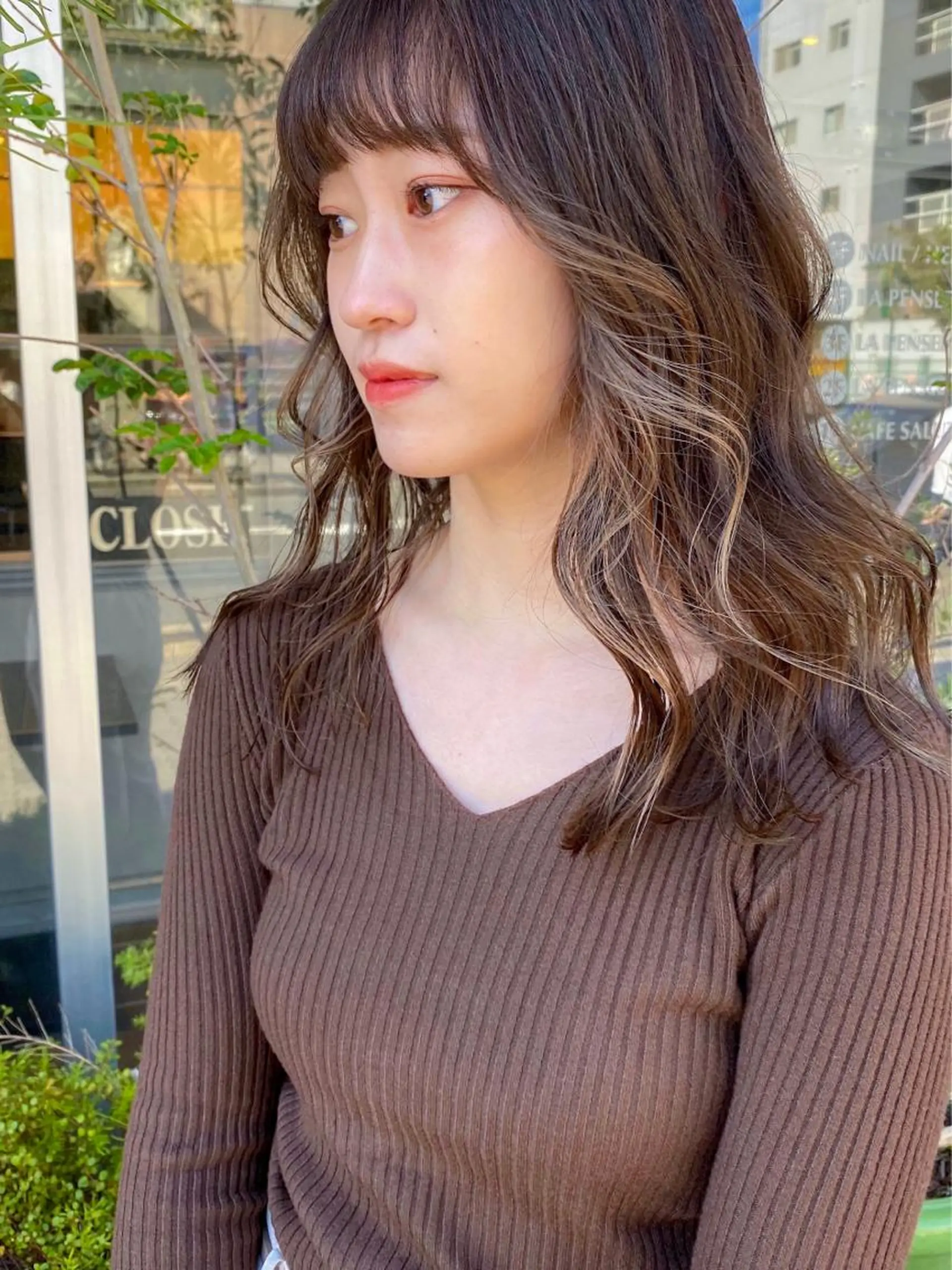 セミロング カラー 栄/矢場町 三井太朗のヘアスタイル