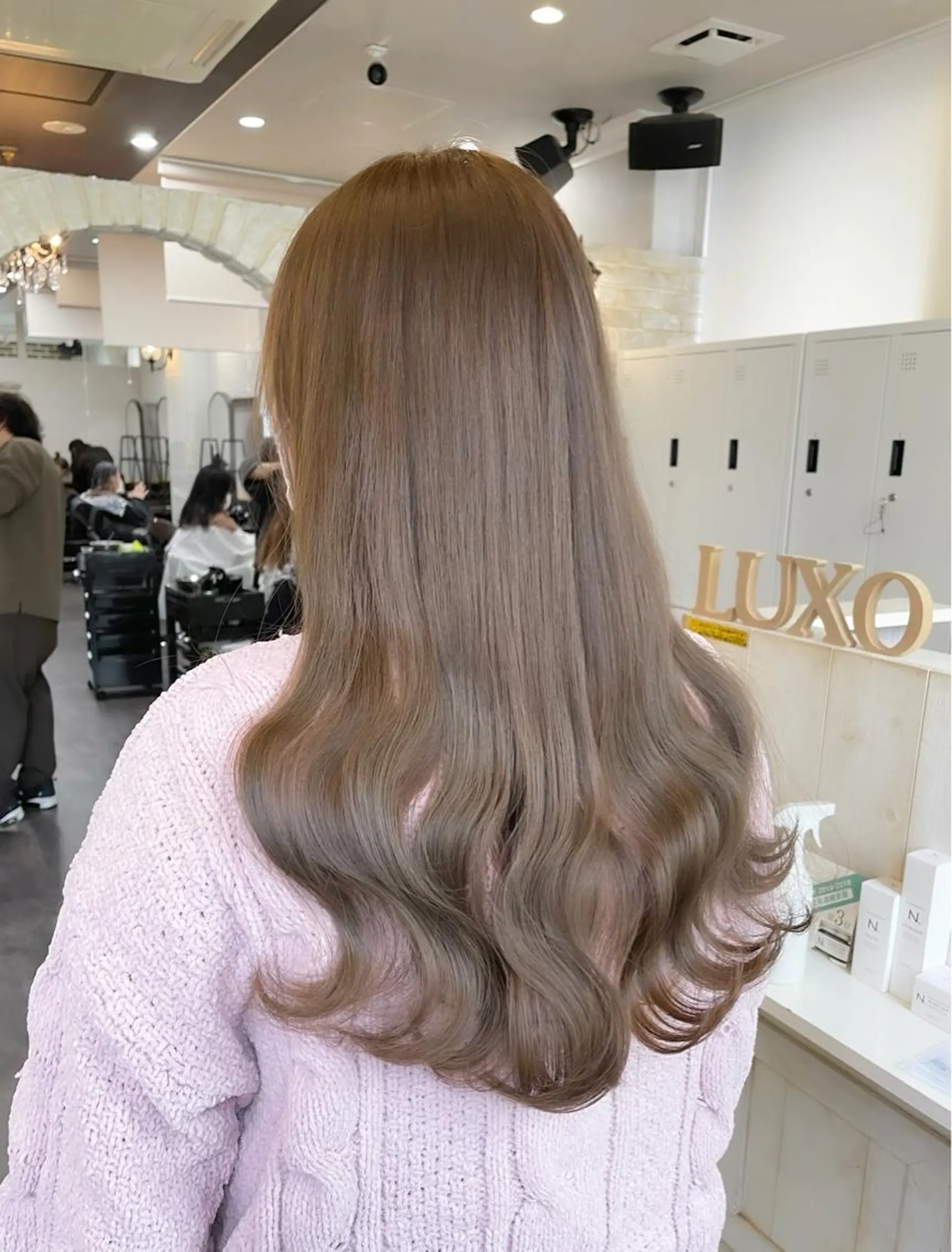 ロング ヘアカラー トリートメント 🎀韓国ヘア Riho🎀のヘアスタイル