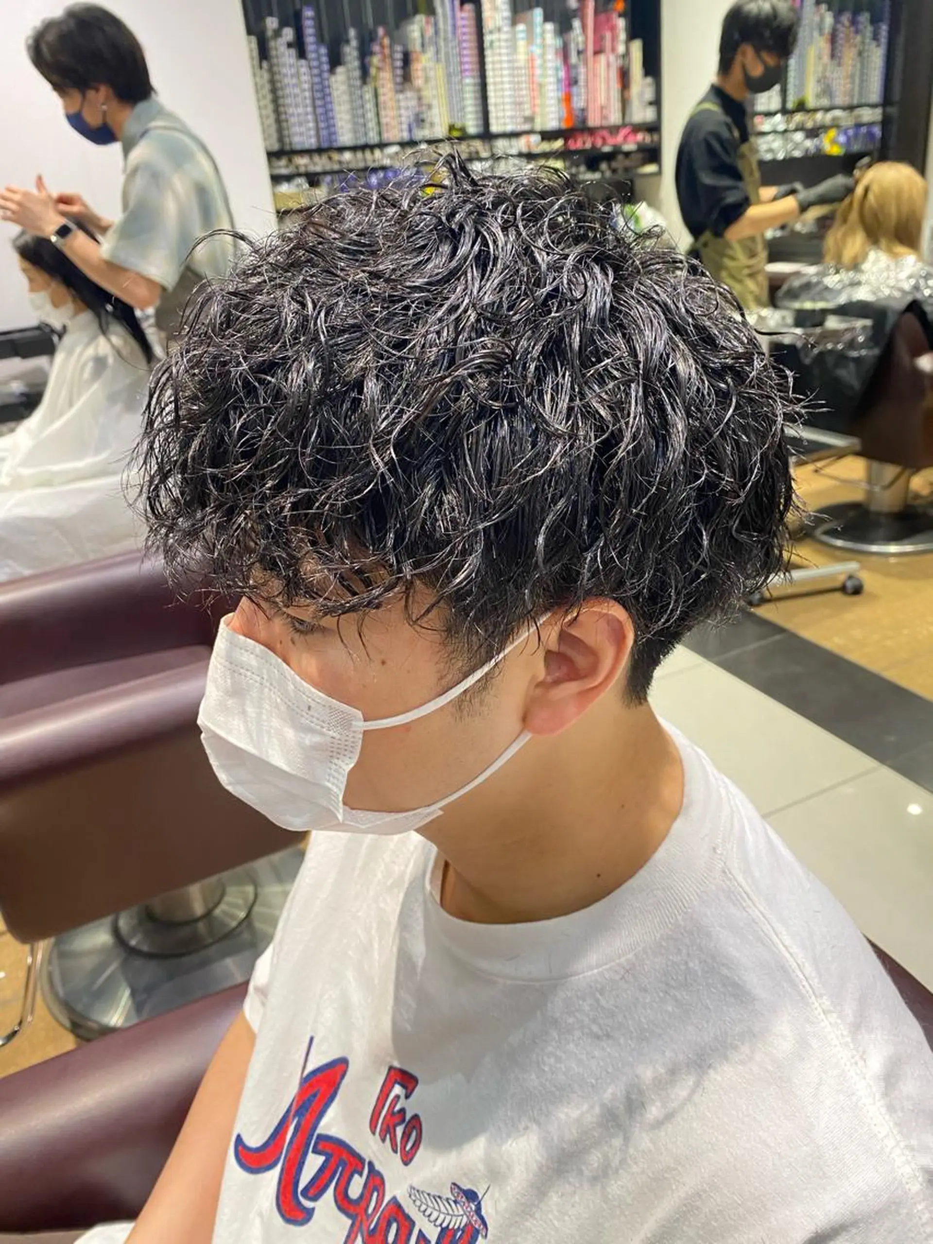 ショート パーマ メンズ カット パーマ 酸スト/フェザー パーマ/三谷海斗のヘアスタイル