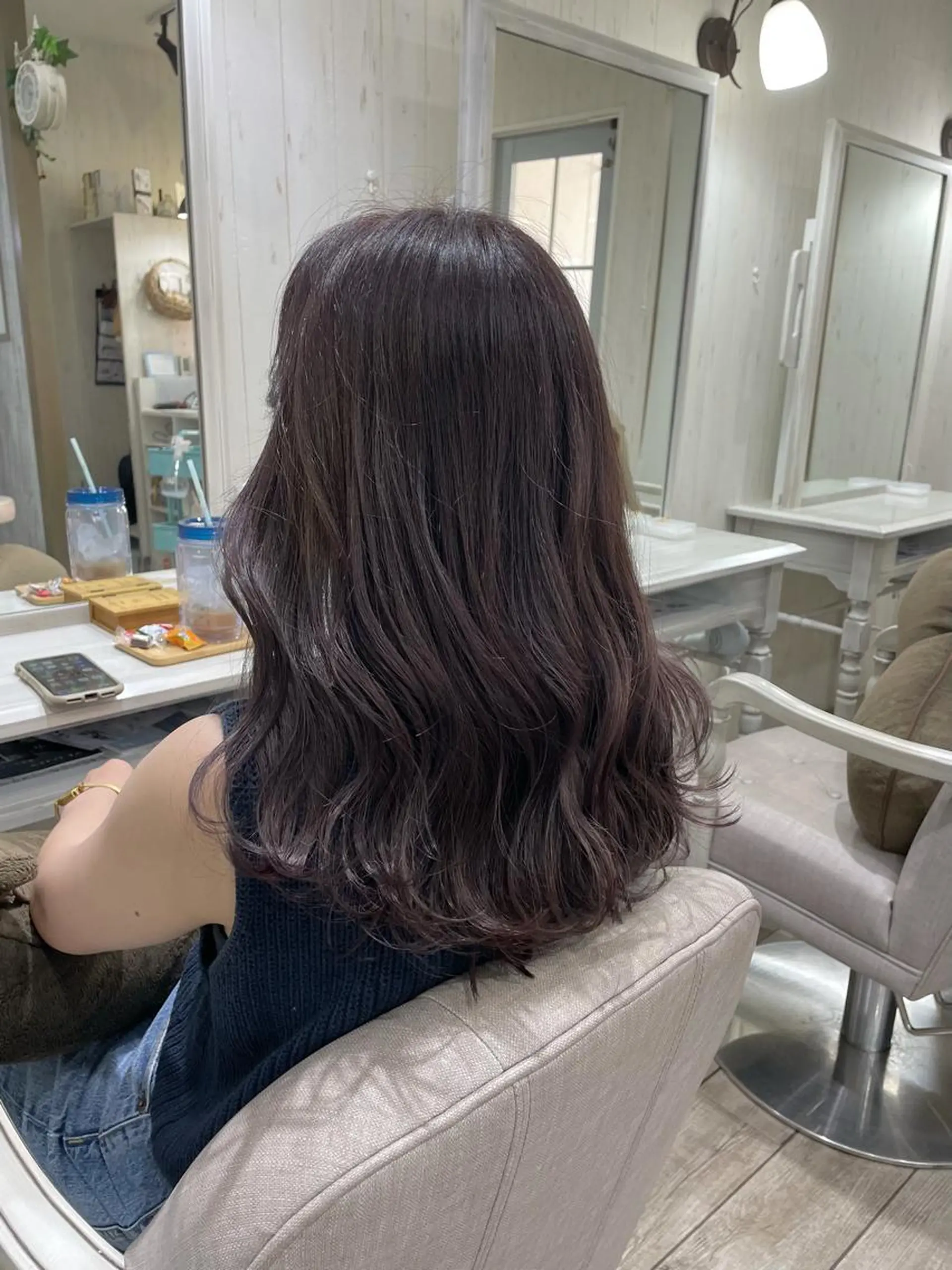 セミロング ネモトメイナ🌿‬ 今月末で退職しますのヘアスタイル