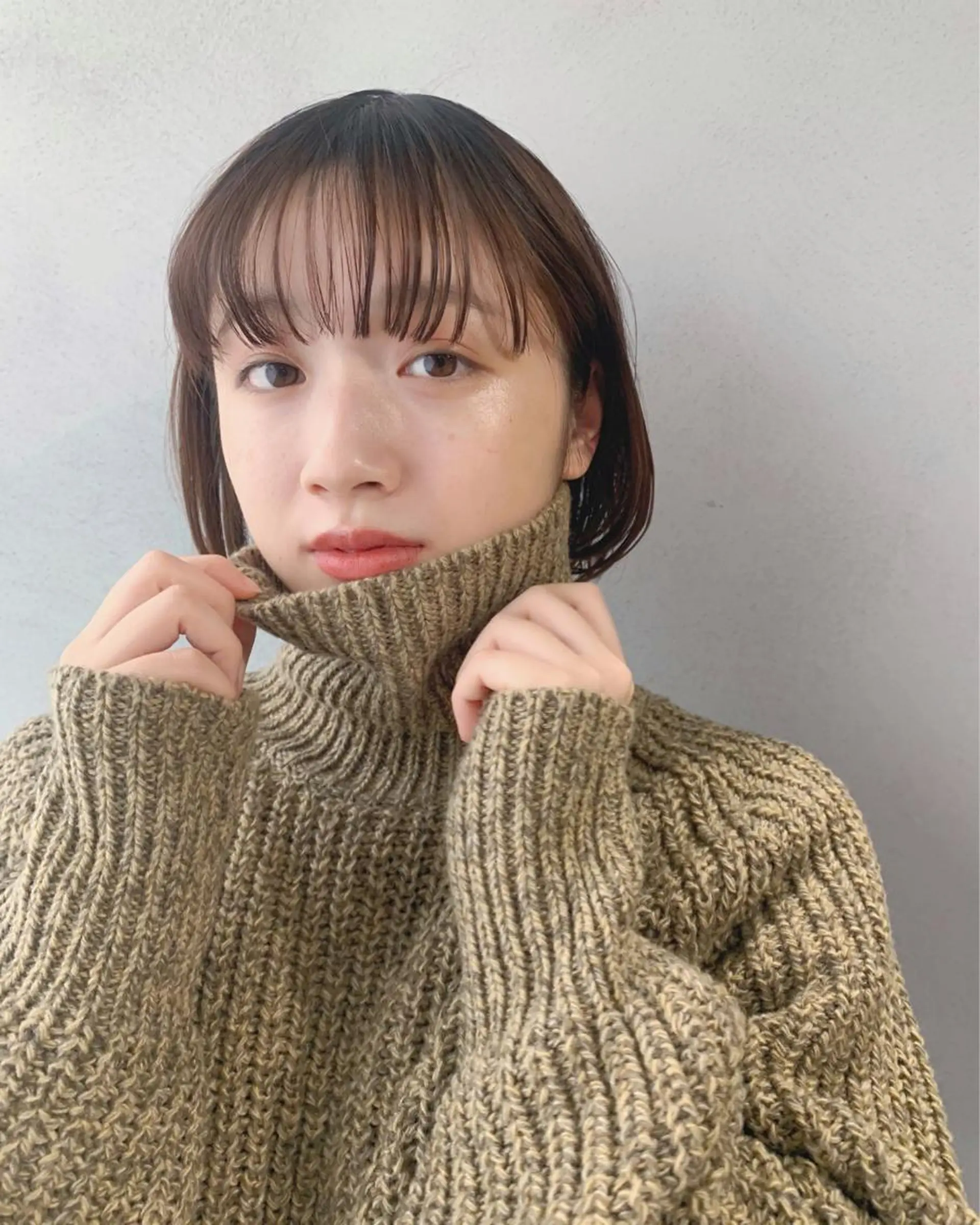 ショート カラー ボブパーマコテ巻き風 パーマNo1深江秀平のヘアスタイル