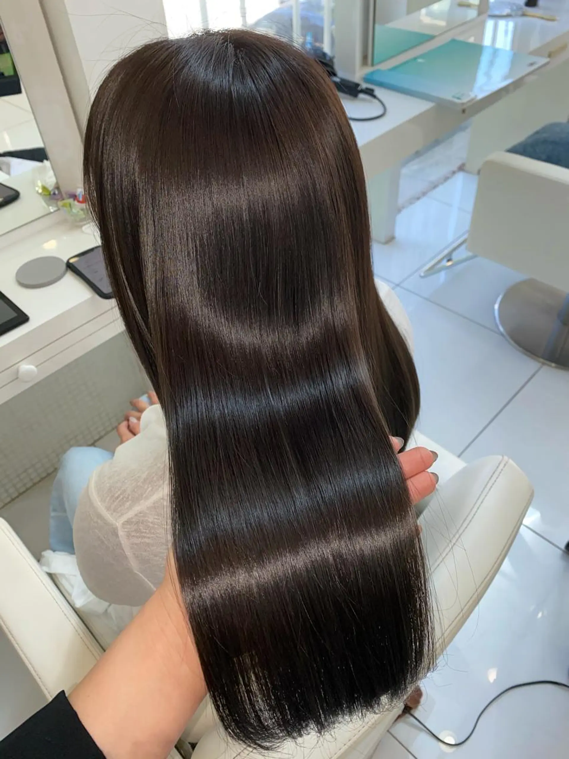 ロング カラー アクアカラー 髪質改善 トリートメント ヘアカラー トリートメント ヘッドスパ ✨美髪専門サロン✨ seasonsのヘアスタイル