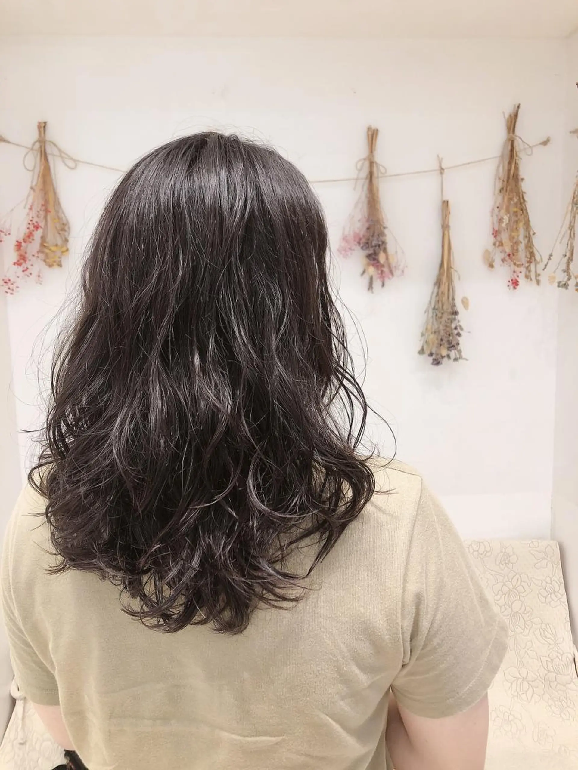 ミディアム パーマ ミディアムパーマ デジタルパーマ はだゆうき @hadadan08のヘアスタイル