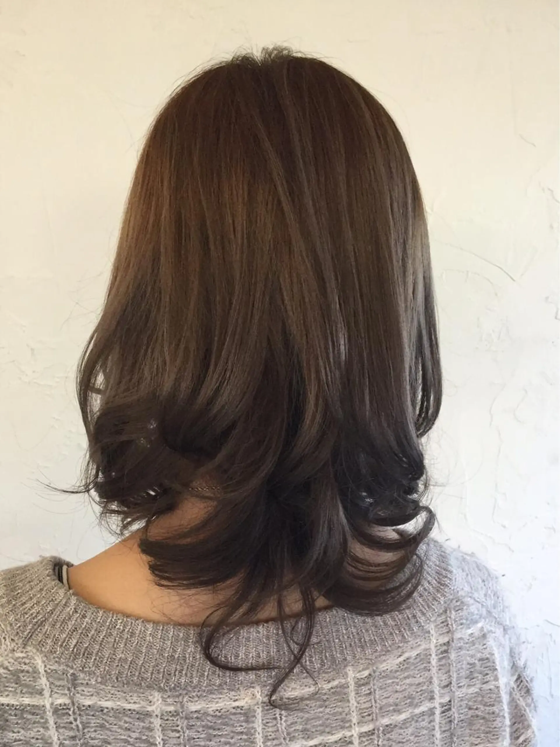 セミロング カラー ヘアアレンジ Add9 久保田 陽代のヘアスタイル