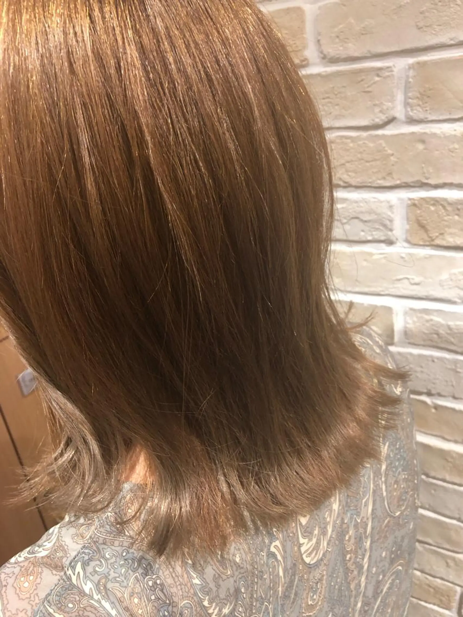 ミディアム 切りっぱなしボブ ボブ ⬛️⬜️髪質改善⬛️ ⬜️藤川慎太郎のヘアスタイル